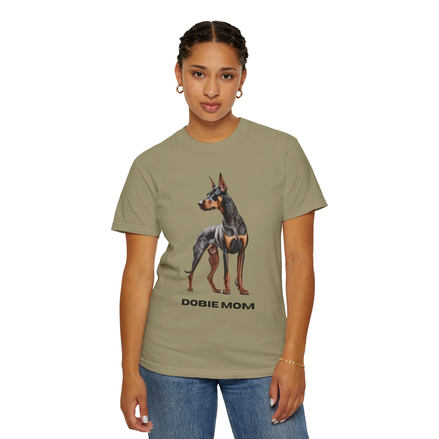 Dobie Mom Unisex Garment-Dyed T-shirt