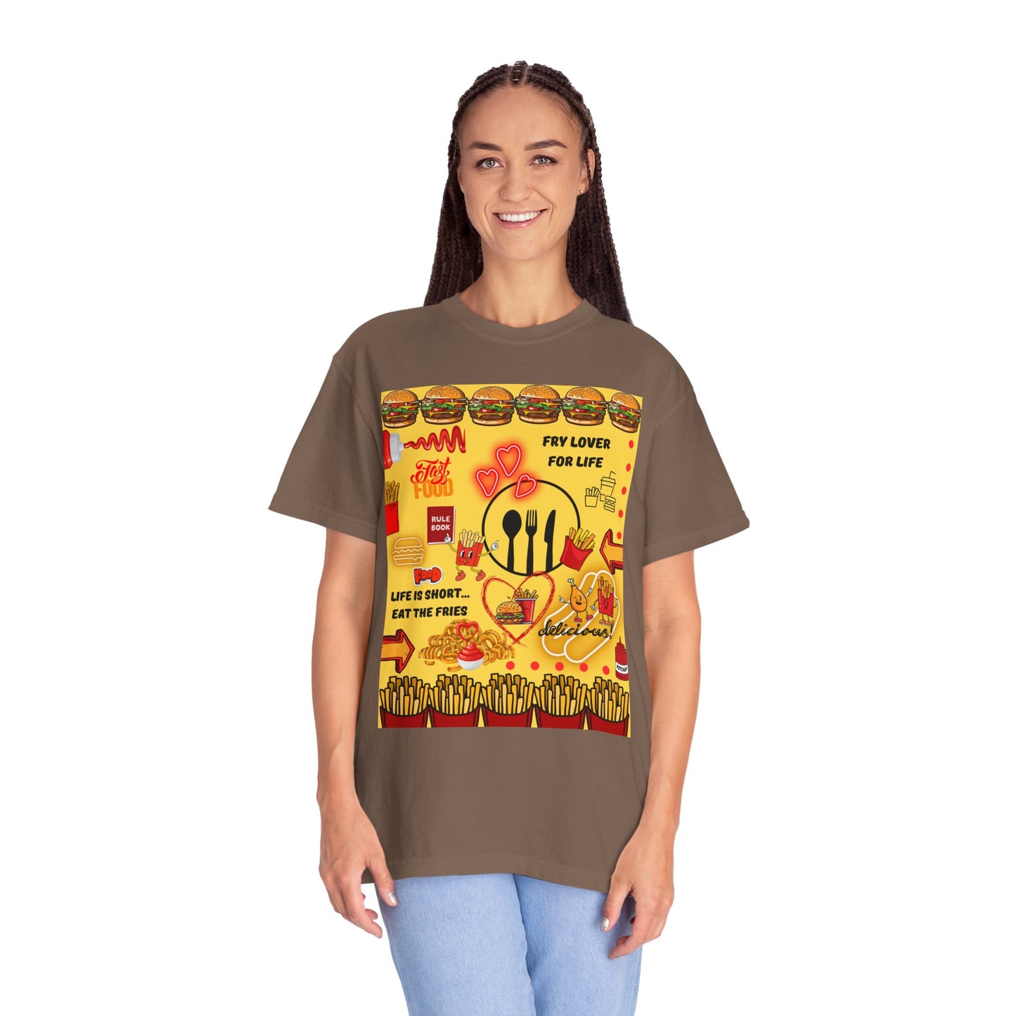 Eat The Fries Unisex Garment-Dyed T-shirt