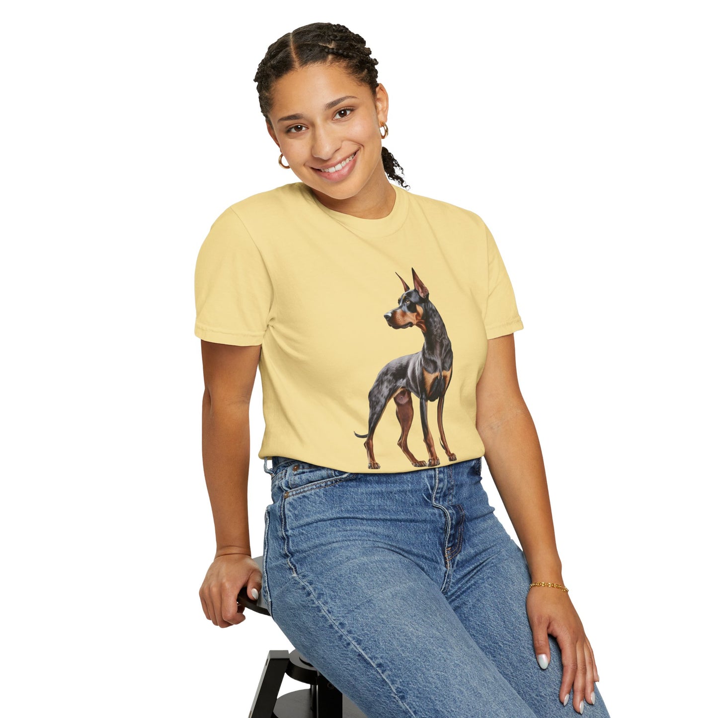 Dobie Mom Unisex Garment-Dyed T-shirt