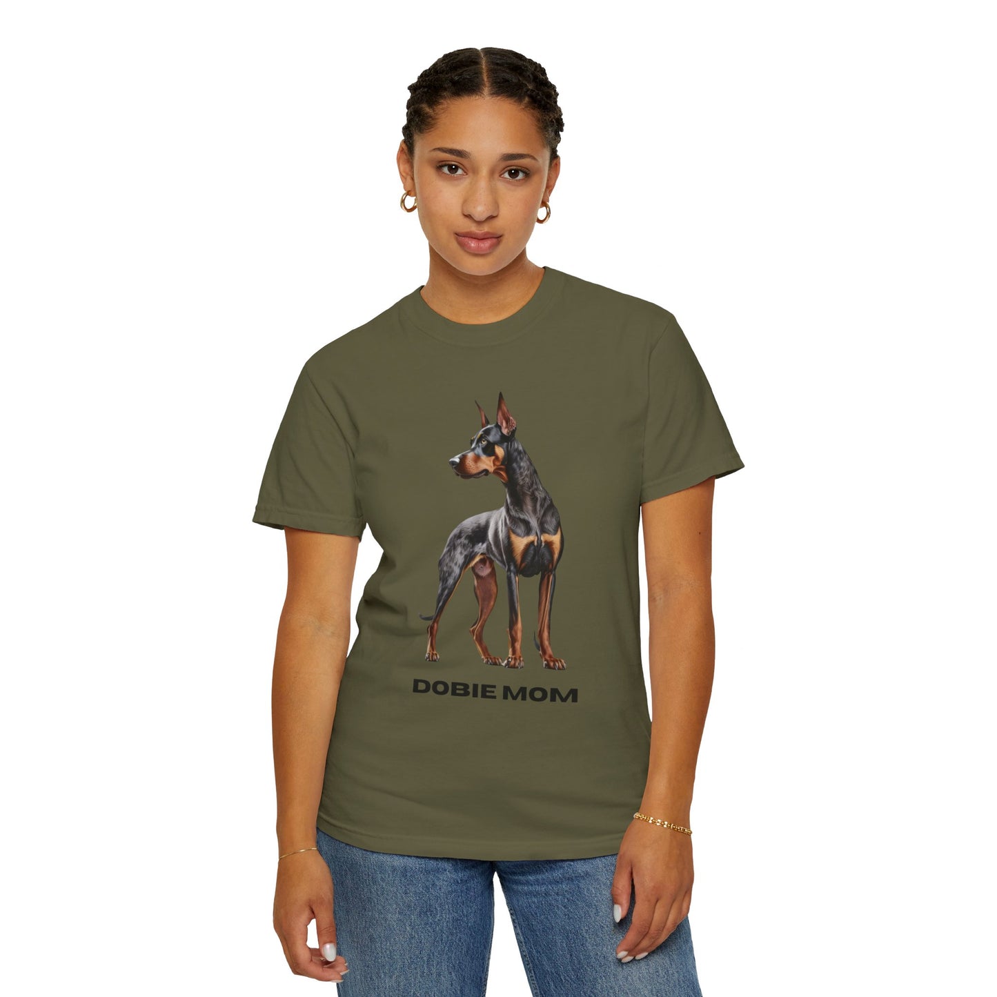 Dobie Mom Unisex Garment-Dyed T-shirt