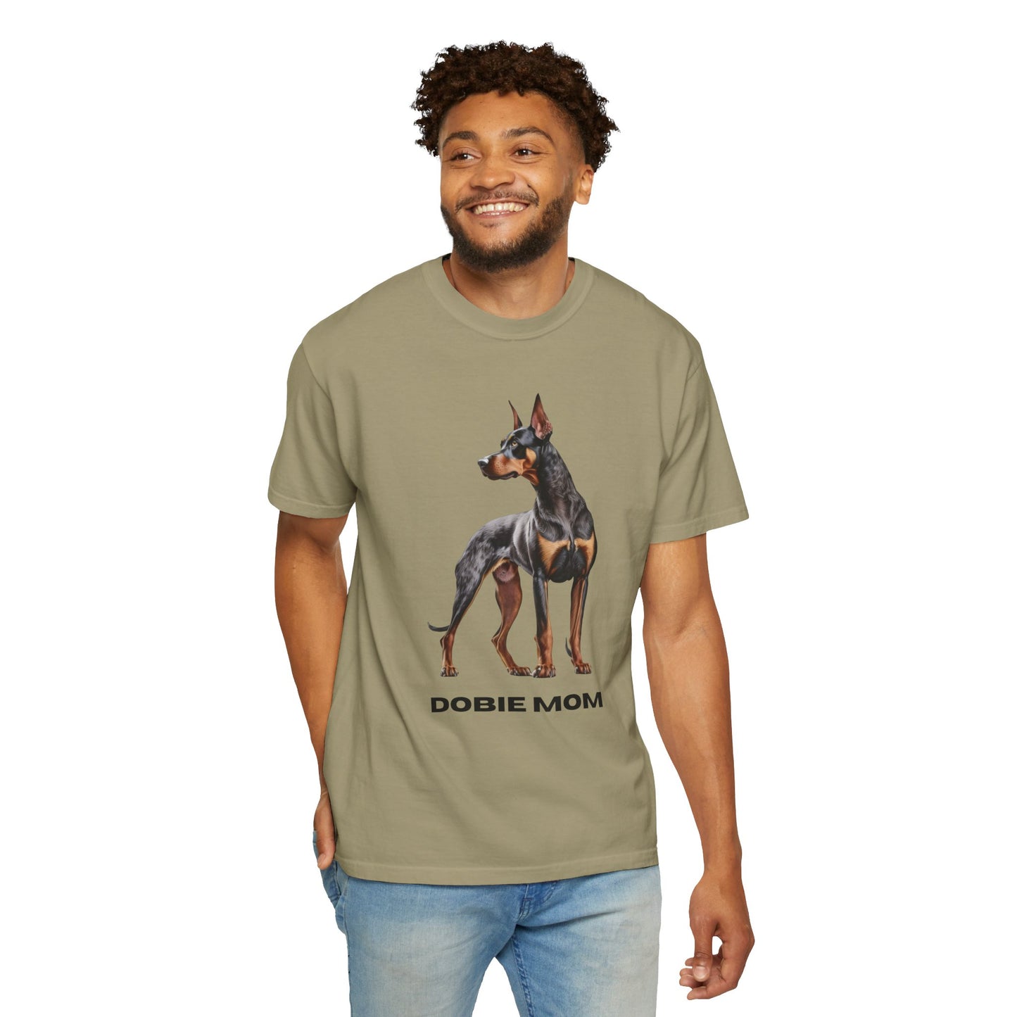 Dobie Mom Unisex Garment-Dyed T-shirt
