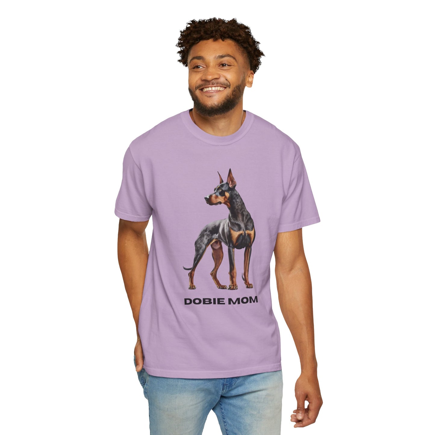Dobie Mom Unisex Garment-Dyed T-shirt