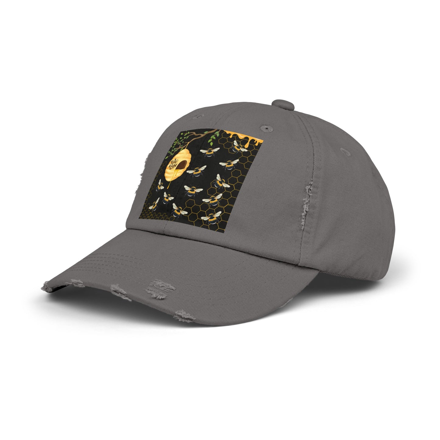 Bee Kind Unisex Distressed Cap