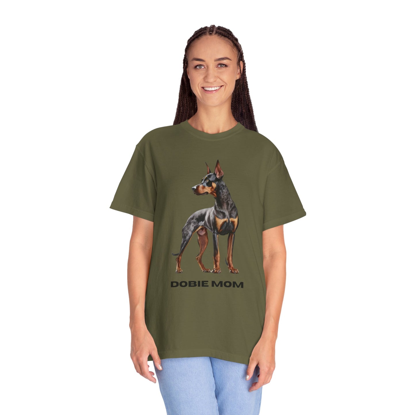 Dobie Mom Unisex Garment-Dyed T-shirt