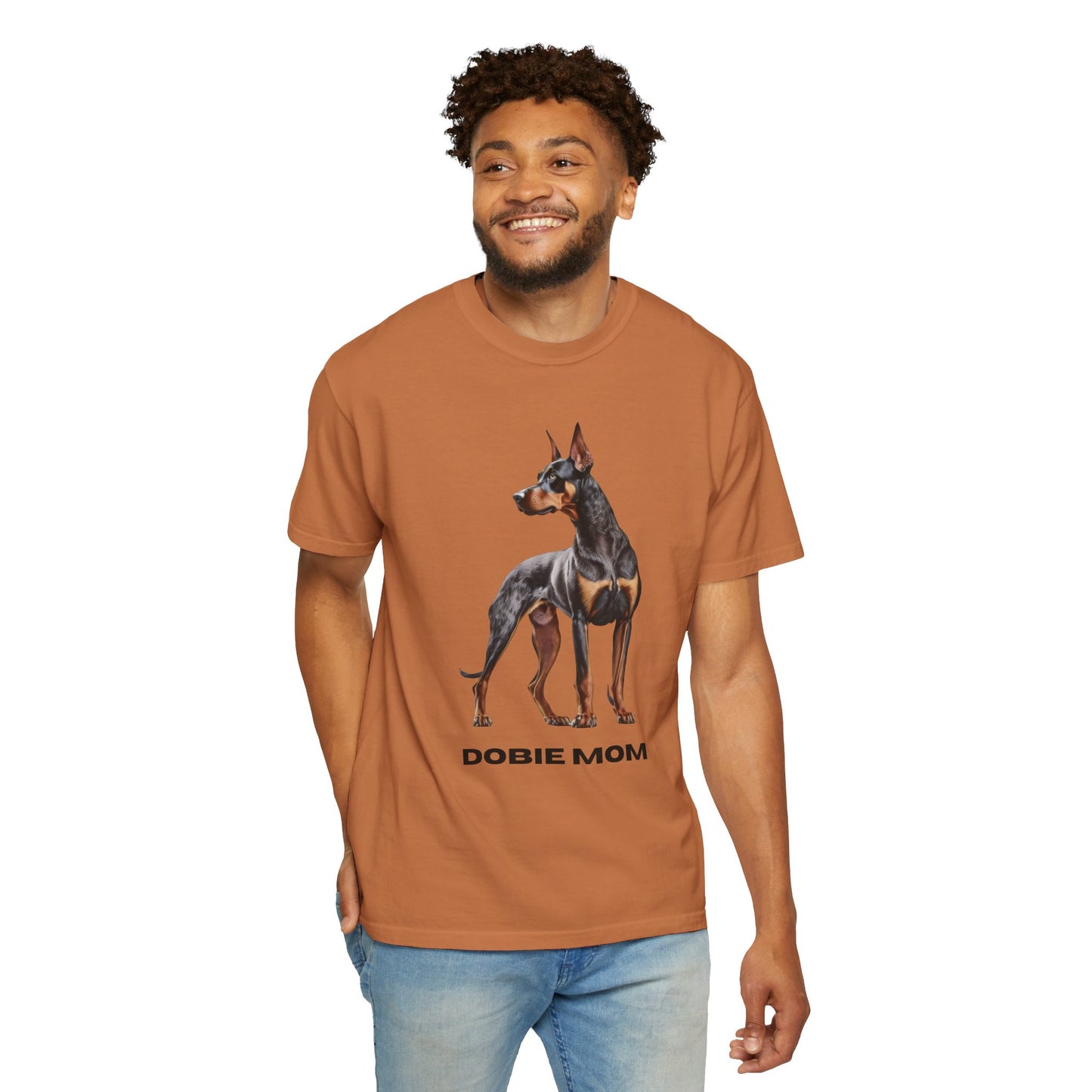 Dobie Mom Unisex Garment-Dyed T-shirt