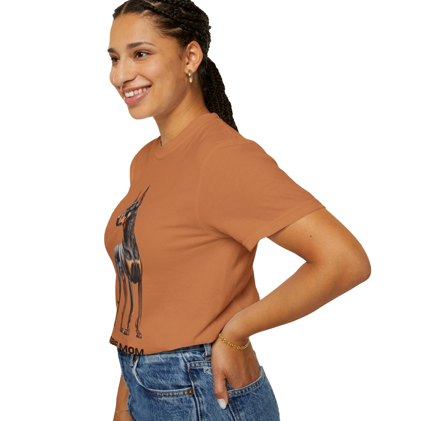 Dobie Mom Unisex Garment-Dyed T-shirt