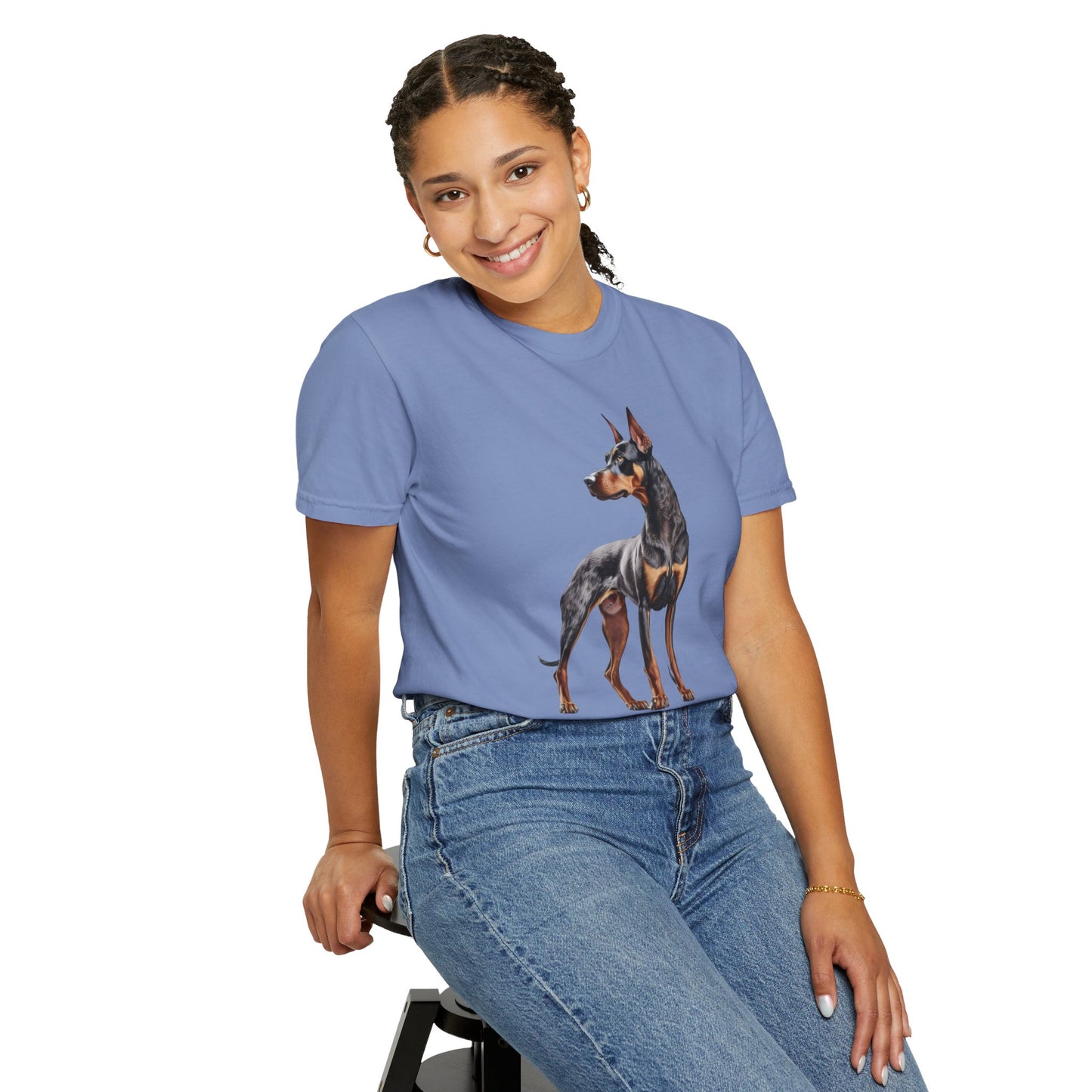 Dobie Mom Unisex Garment-Dyed T-shirt