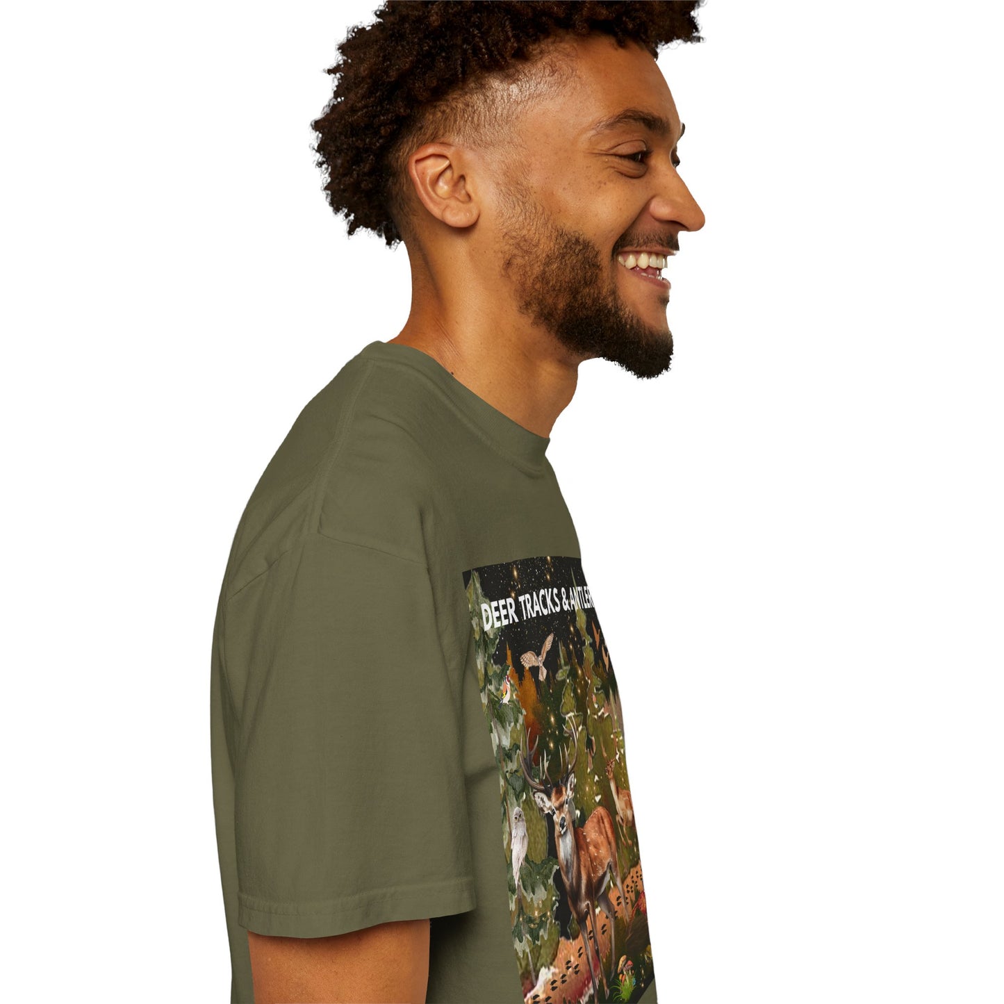 Deer Tracks & Antler Racks Unisex Garment-Dyed T-shirt