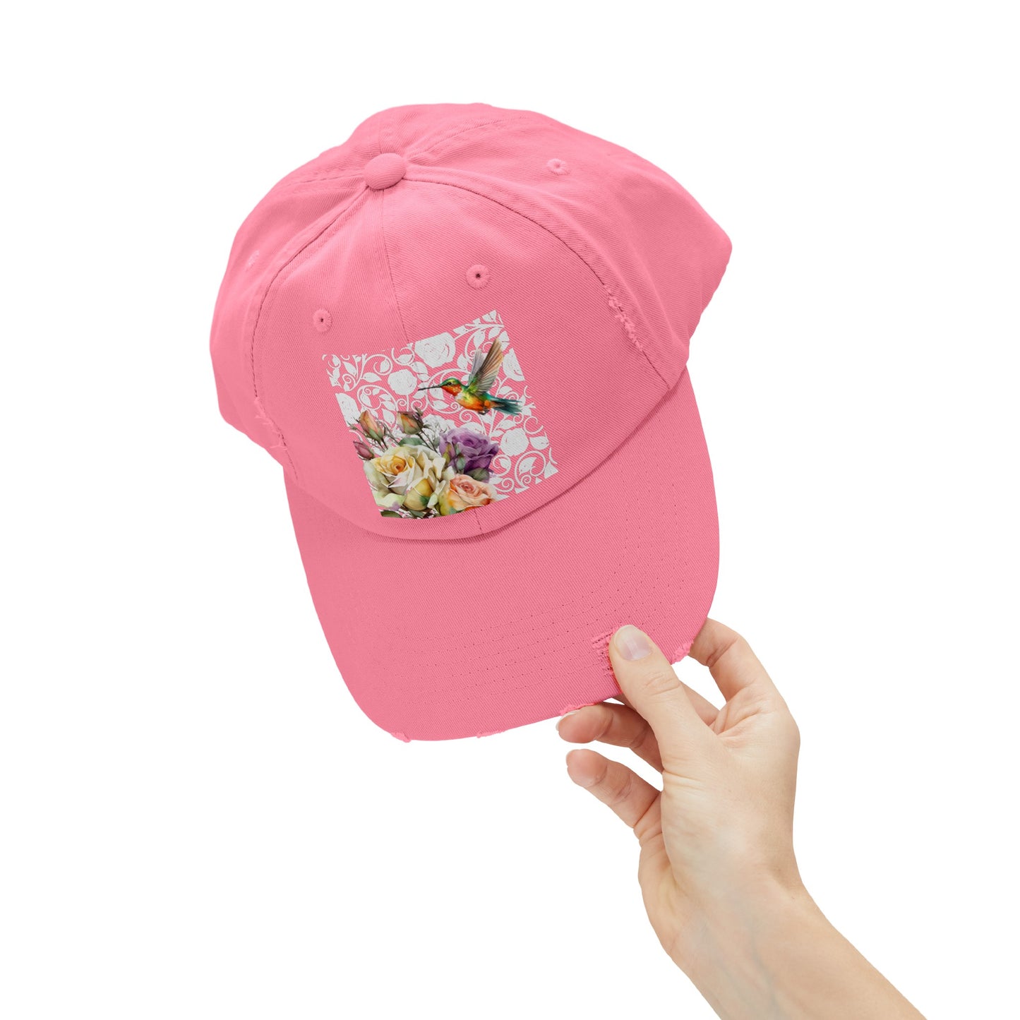 Hummingbird 2 Unisex Distressed Cap