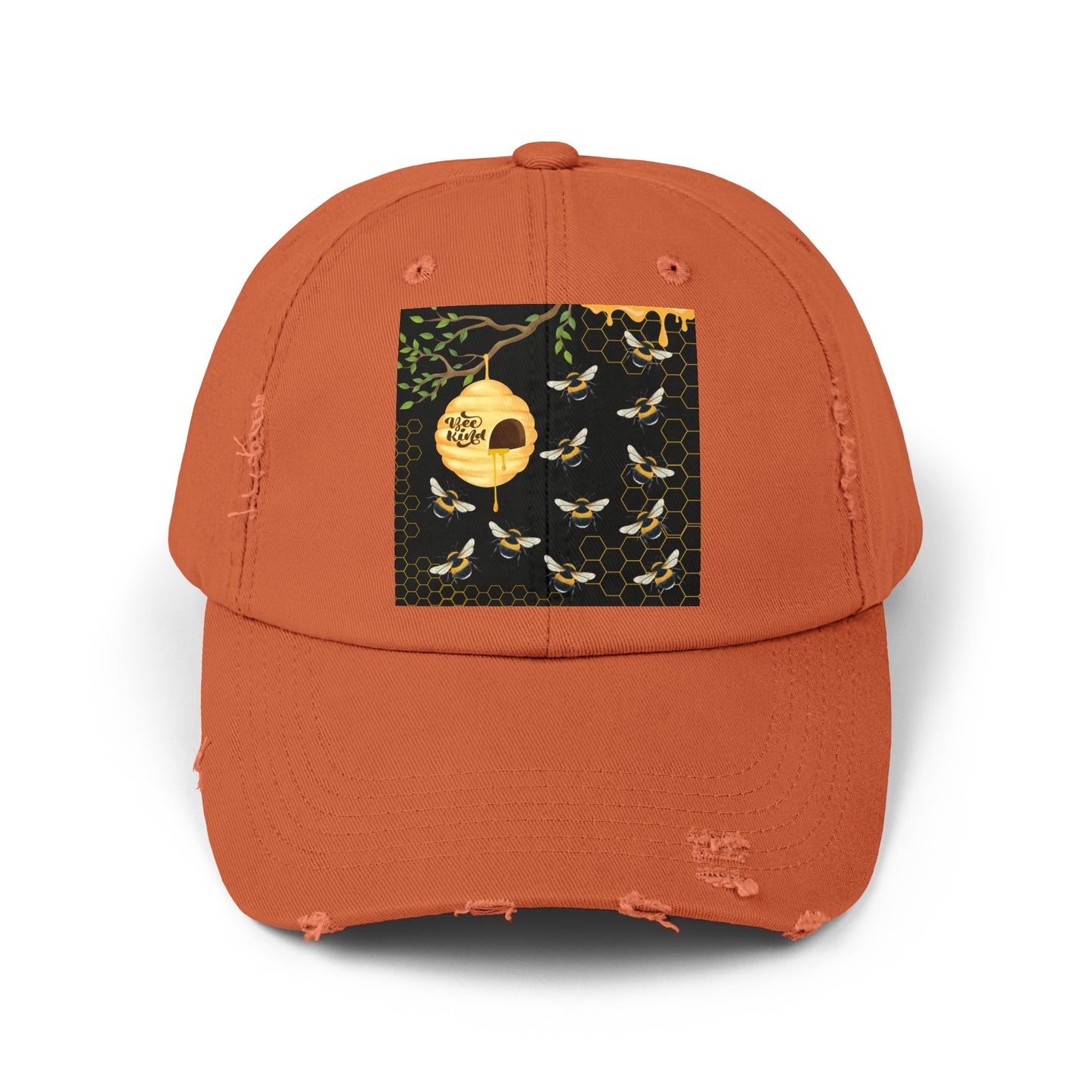 Bee Kind Unisex Distressed Cap