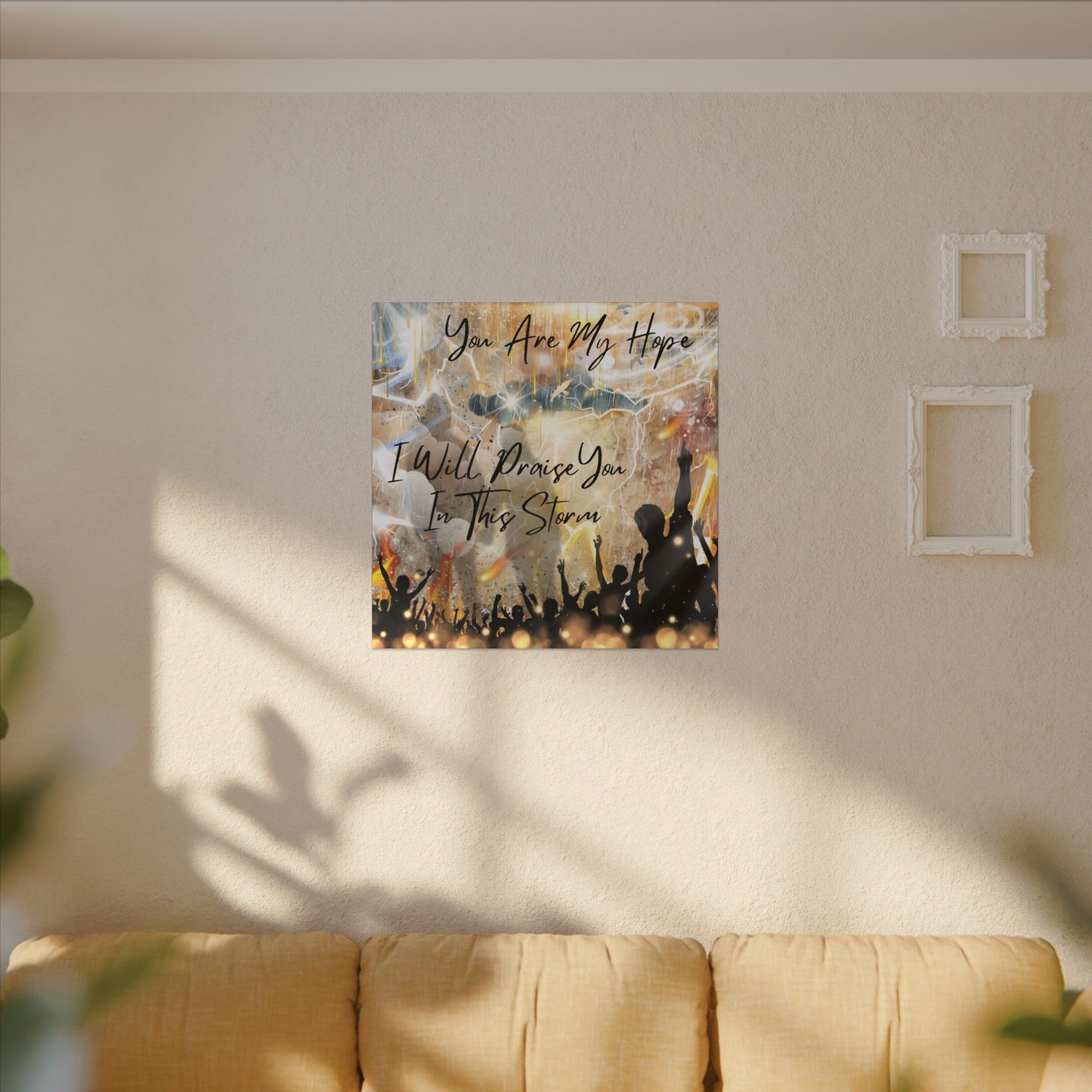 I Will Praise You - Inspirational Canvas Art Print, Faith Decor, Wall Art for Living Room, Uplifting Home Decor, Christian Gift, Praise Wall Hanging