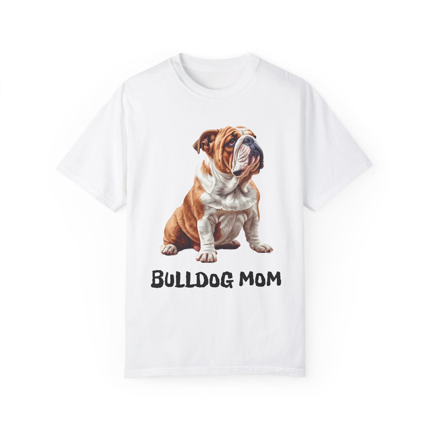 Bulldog Mom Unisex Garment-Dyed T-shirt