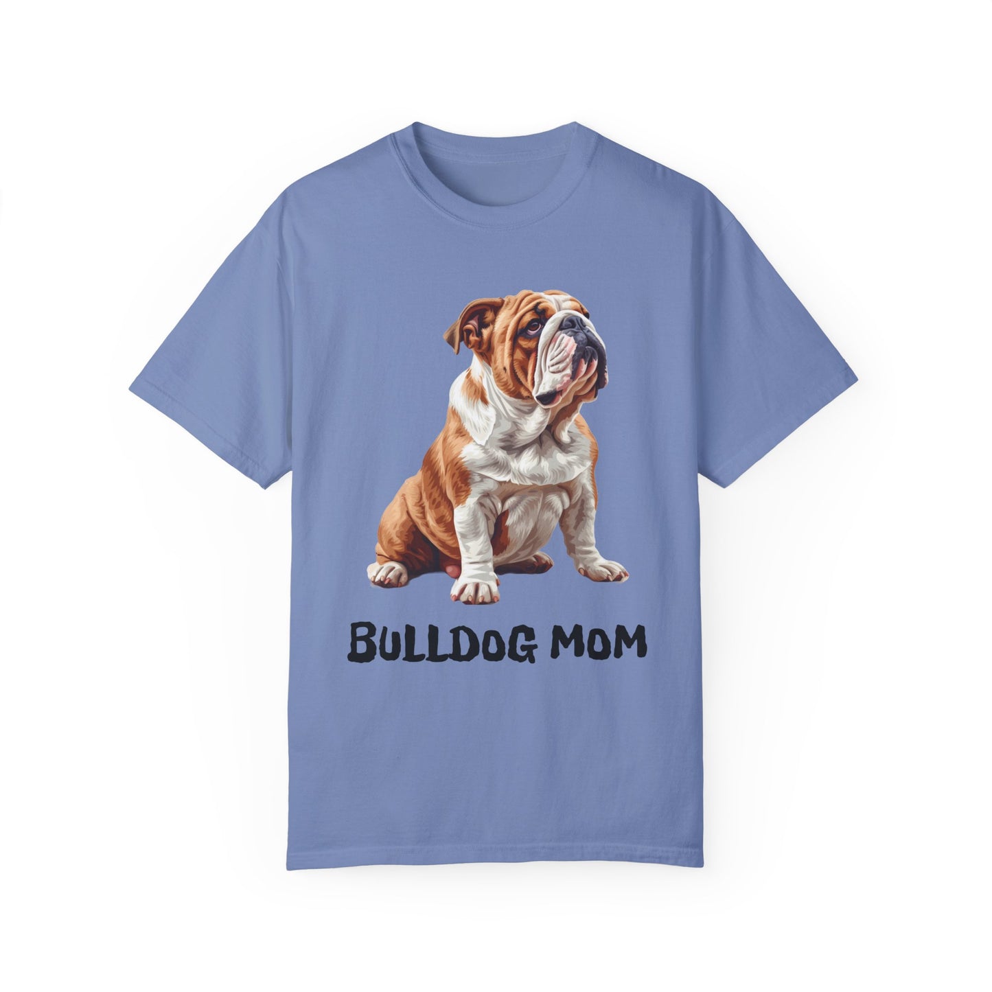 Bulldog Mom Unisex Garment-Dyed T-shirt