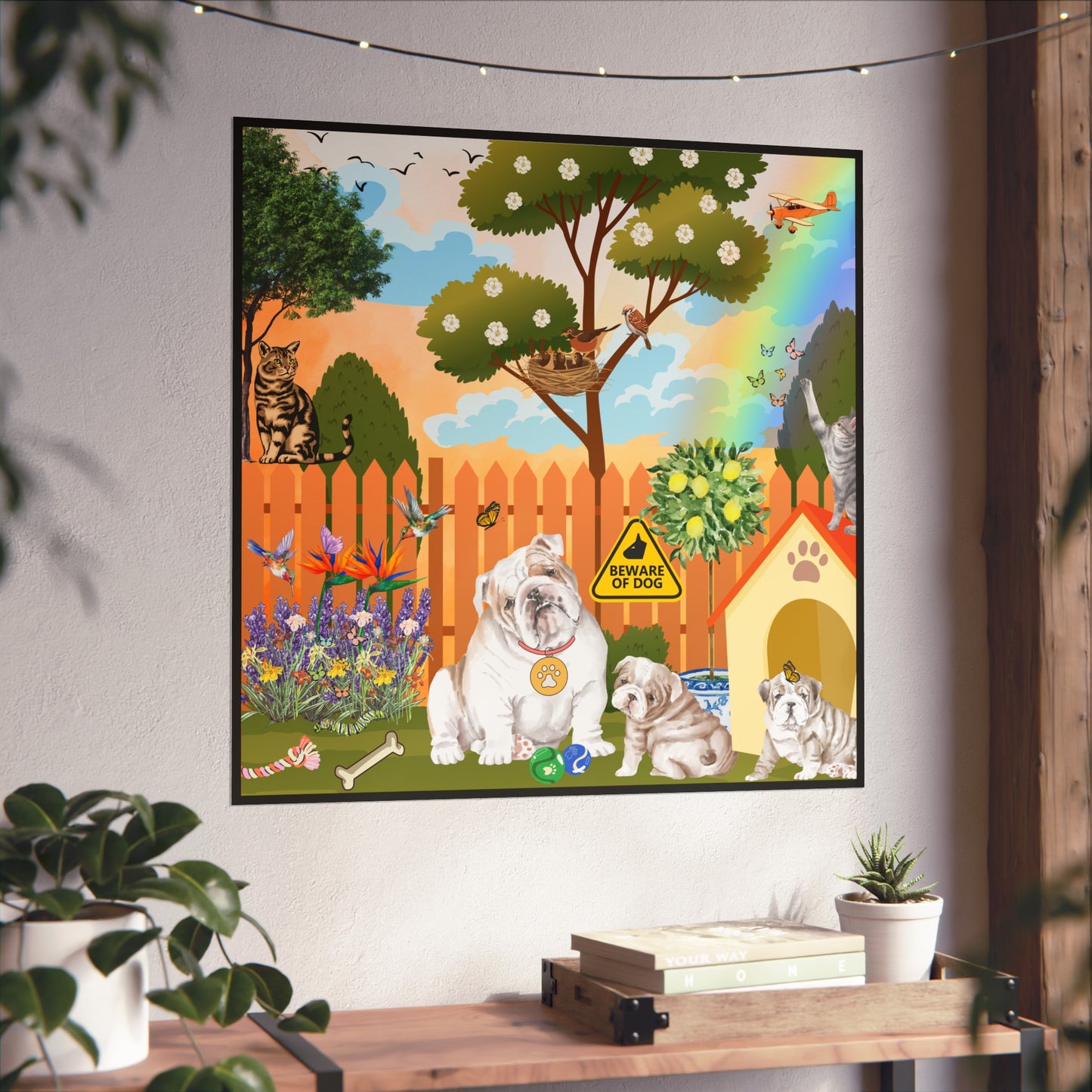 Backyard Bulldogs Fine Art Posters