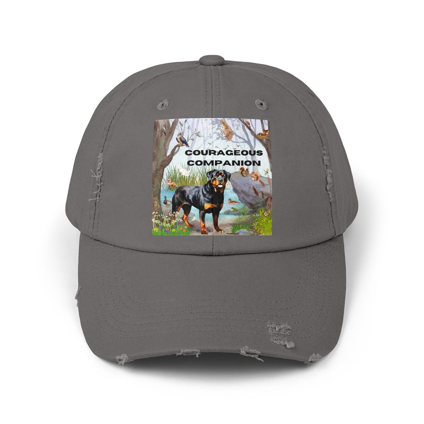 Courageous Companion Unisex Distressed Cap