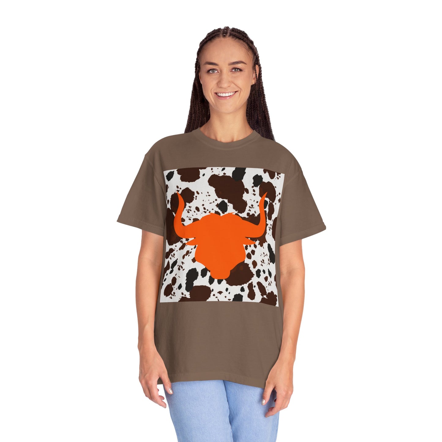 Cow 3 Unisex Garment-Dyed T-shirt