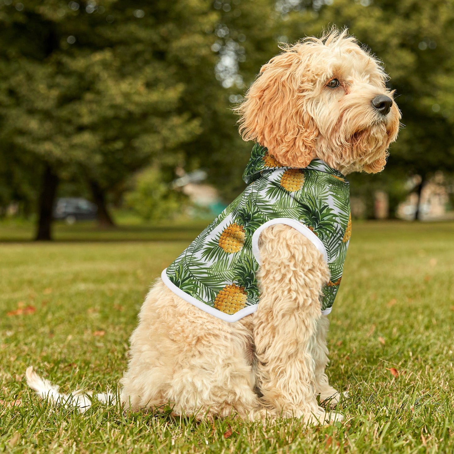 Pet Hoodie Pineapple Palm