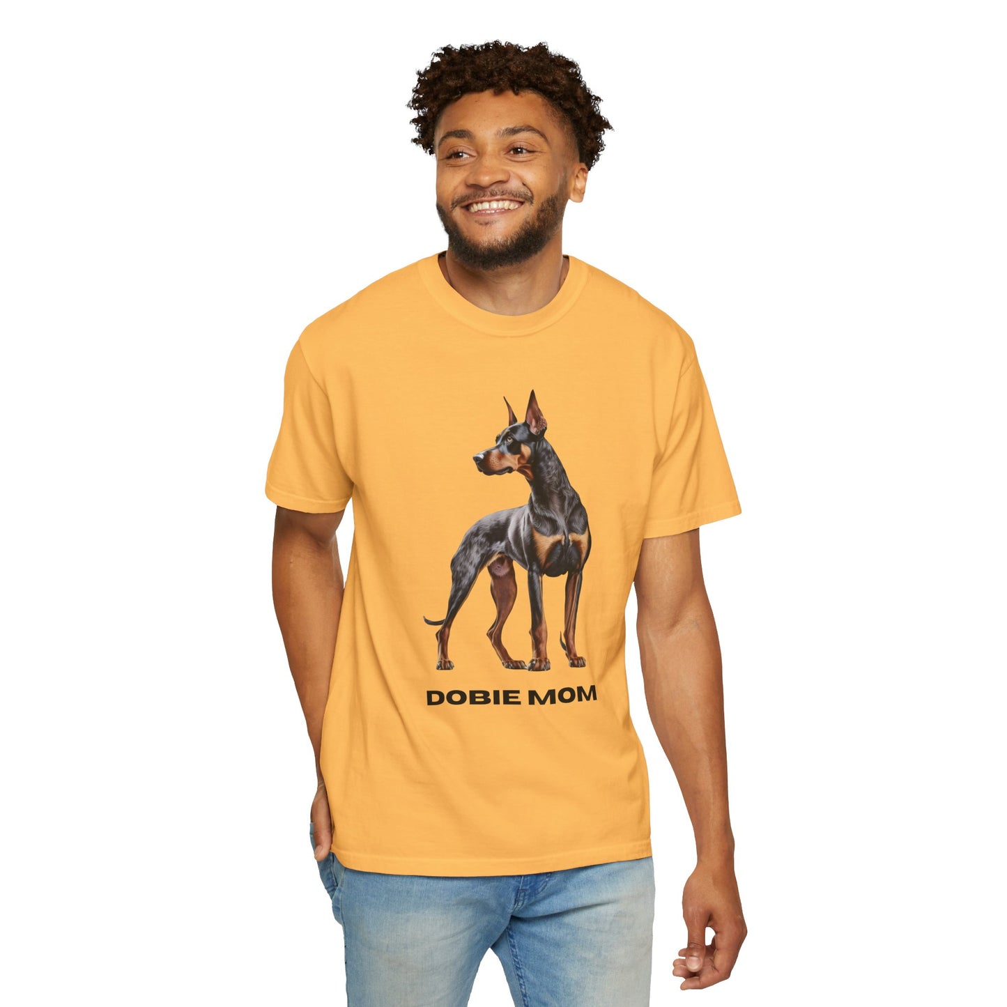 Dobie Mom Unisex Garment-Dyed T-shirt