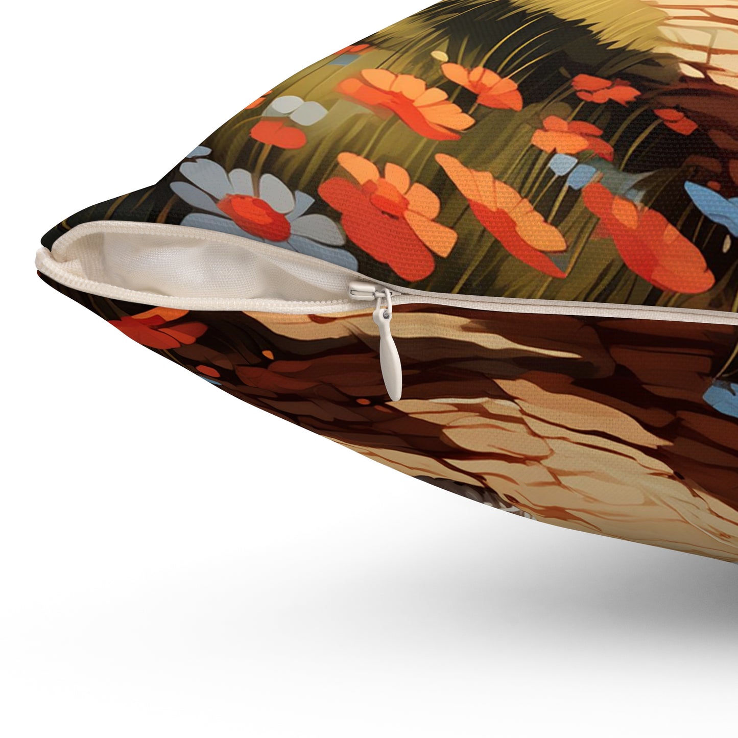 Westie 2 Spun Polyester Square Pillow