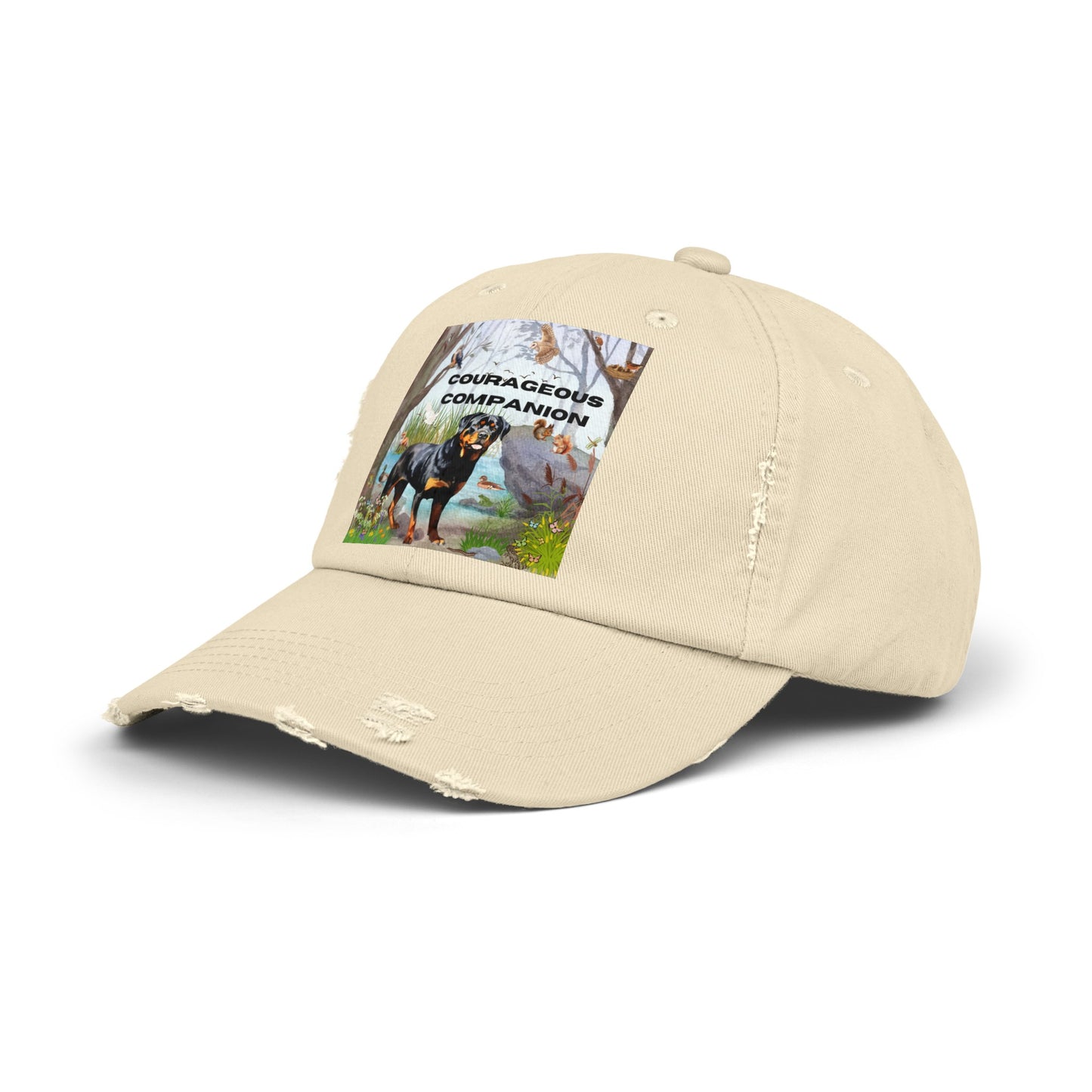 Courageous Companion Unisex Distressed Cap