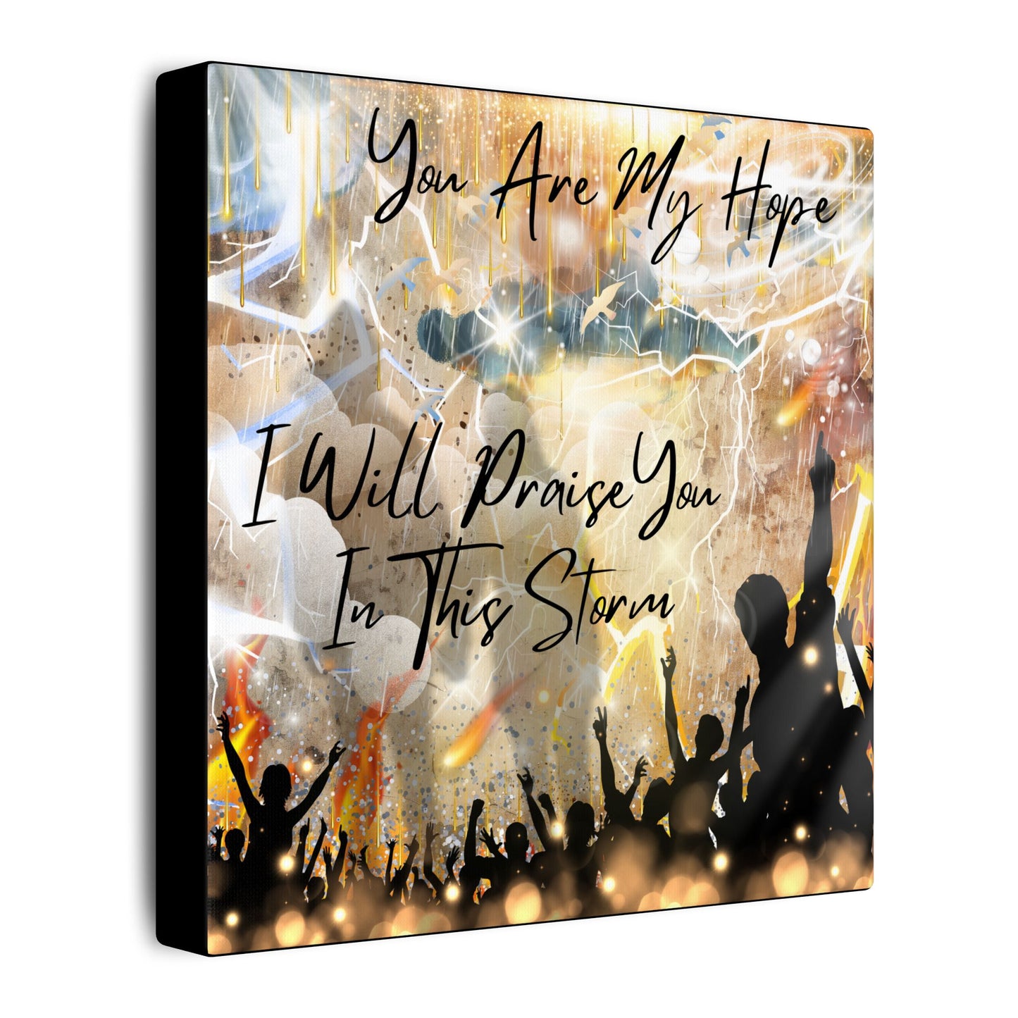I Will Praise You - Inspirational Canvas Art Print, Faith Decor, Wall Art for Living Room, Uplifting Home Decor, Christian Gift, Praise Wall Hanging