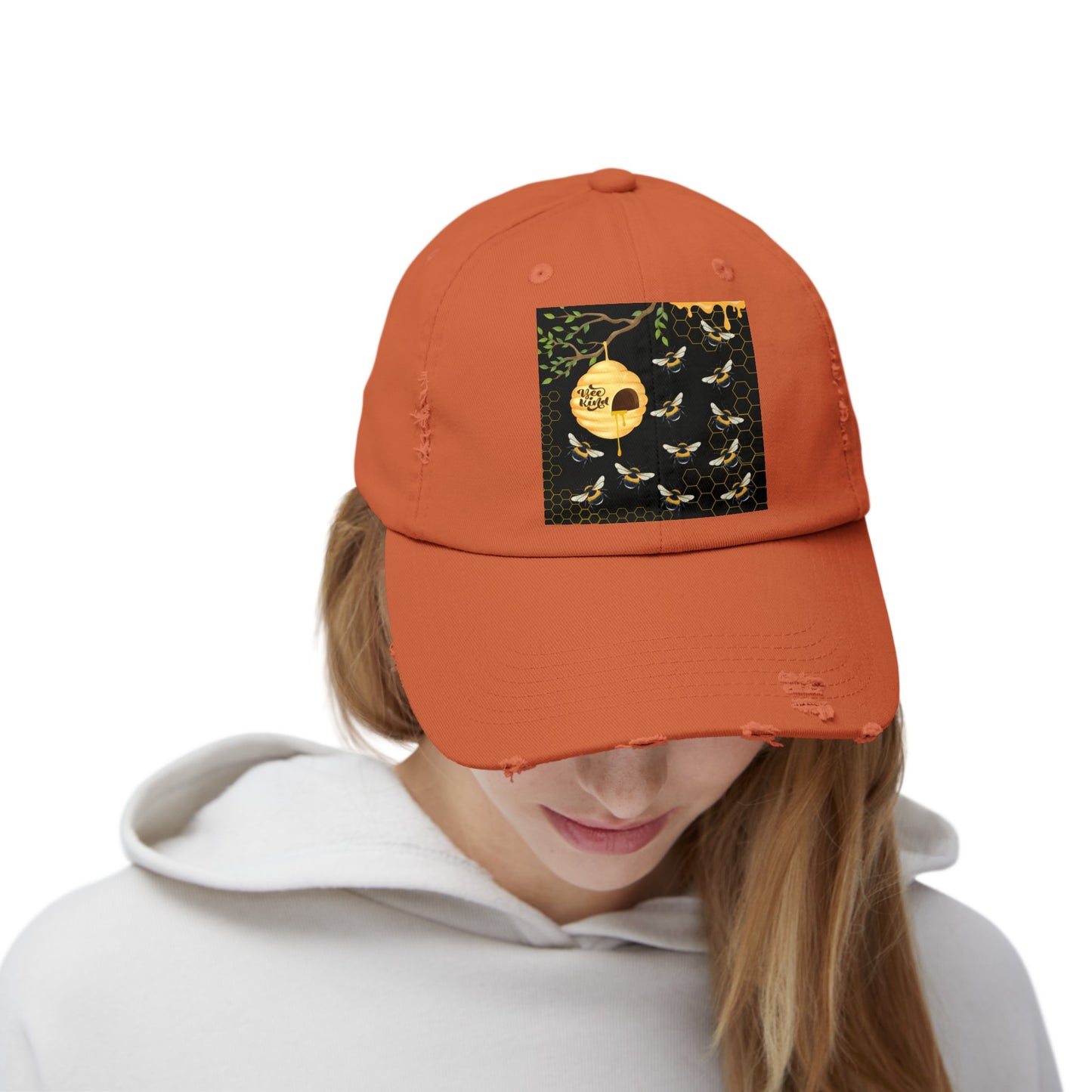 Bee Kind Unisex Distressed Cap