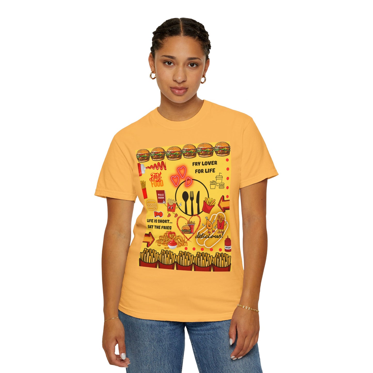 Eat The Fries Unisex Garment-Dyed T-shirt