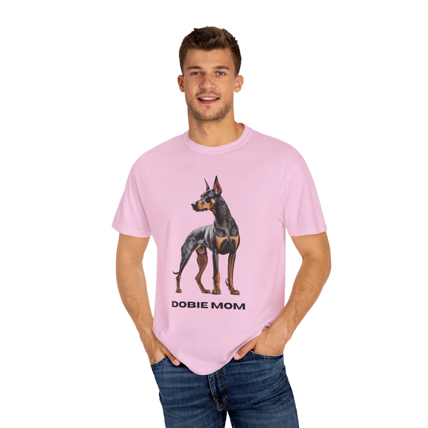 Dobie Mom Unisex Garment-Dyed T-shirt