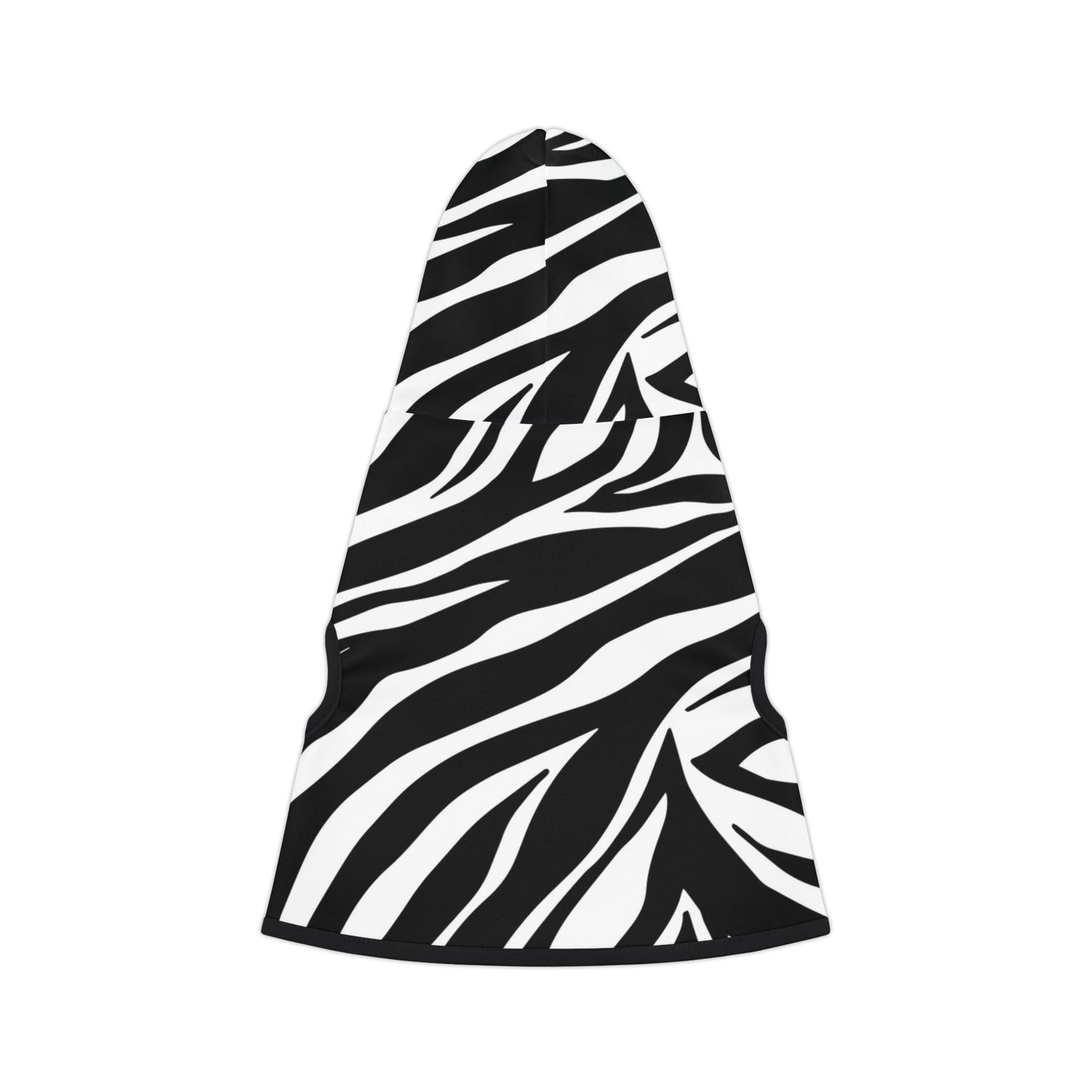Pet Hoodie Zebra Black