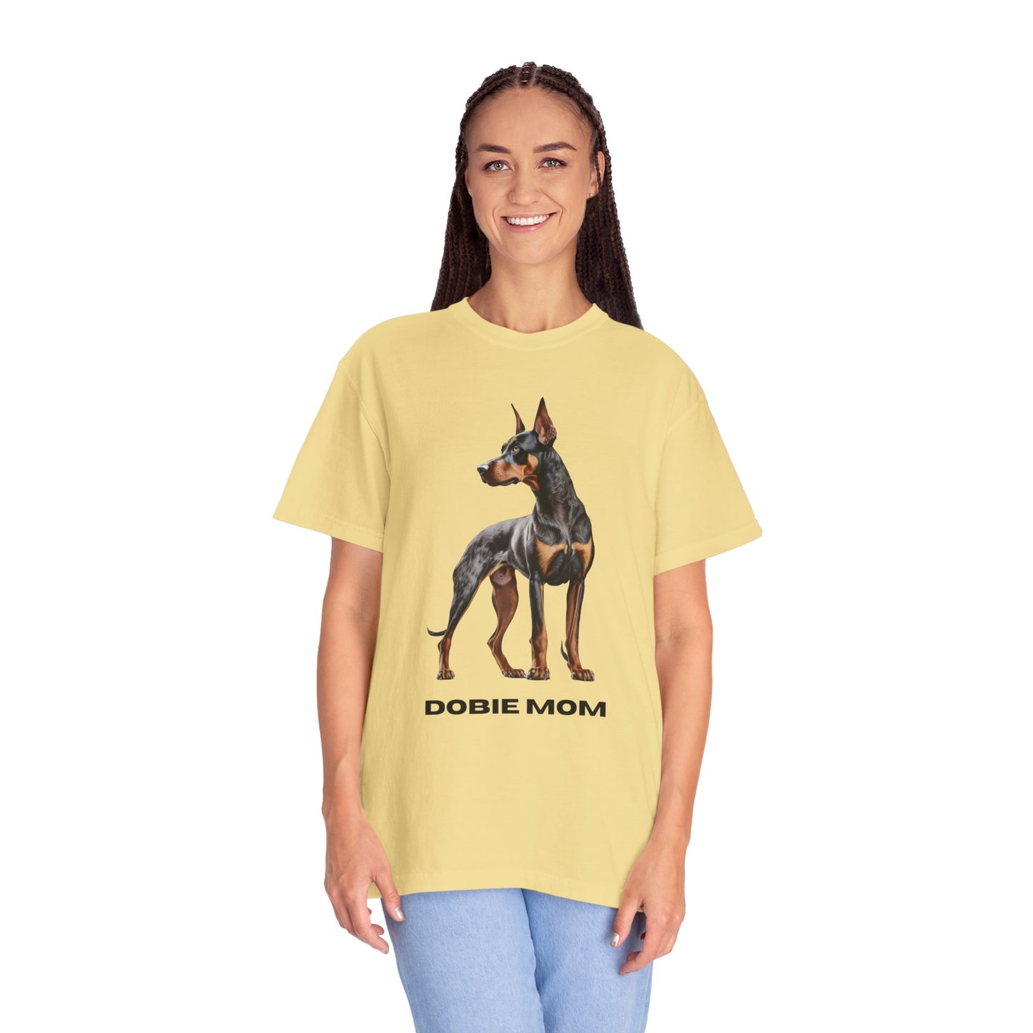 Dobie Mom Unisex Garment-Dyed T-shirt