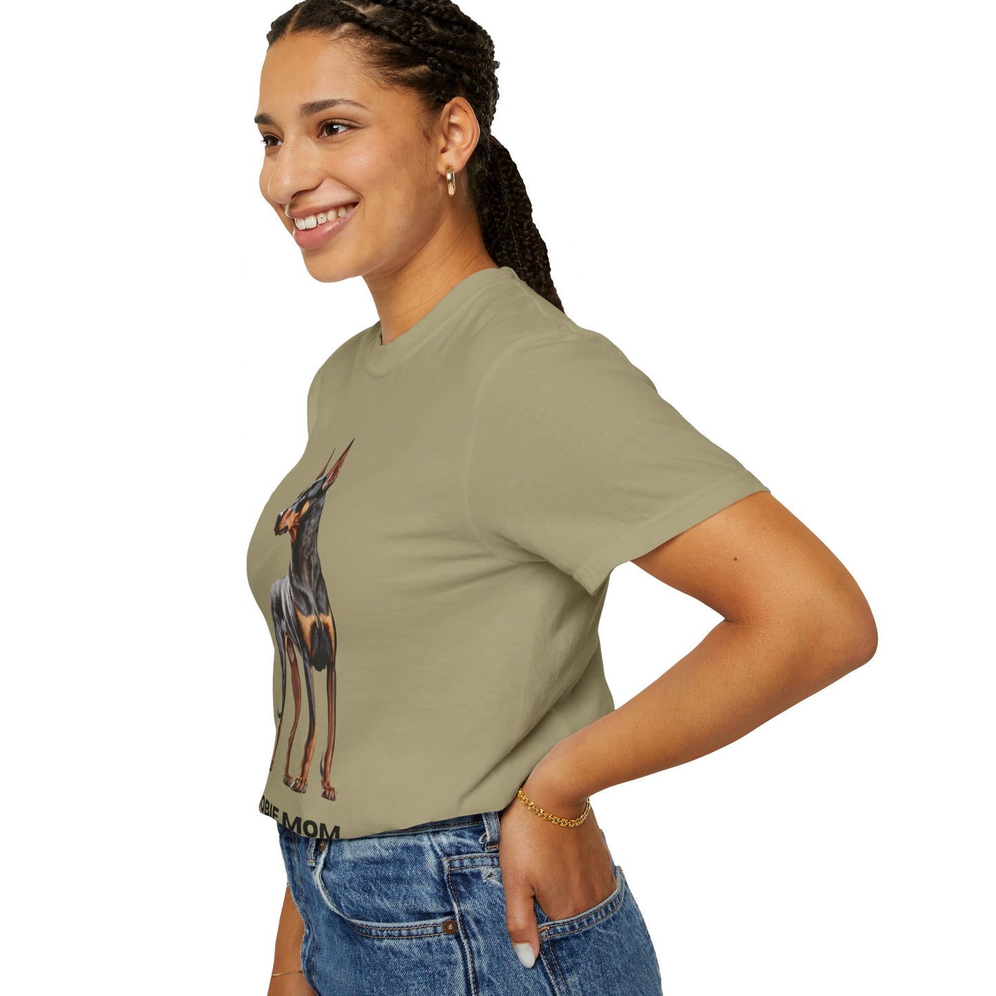 Dobie Mom Unisex Garment-Dyed T-shirt