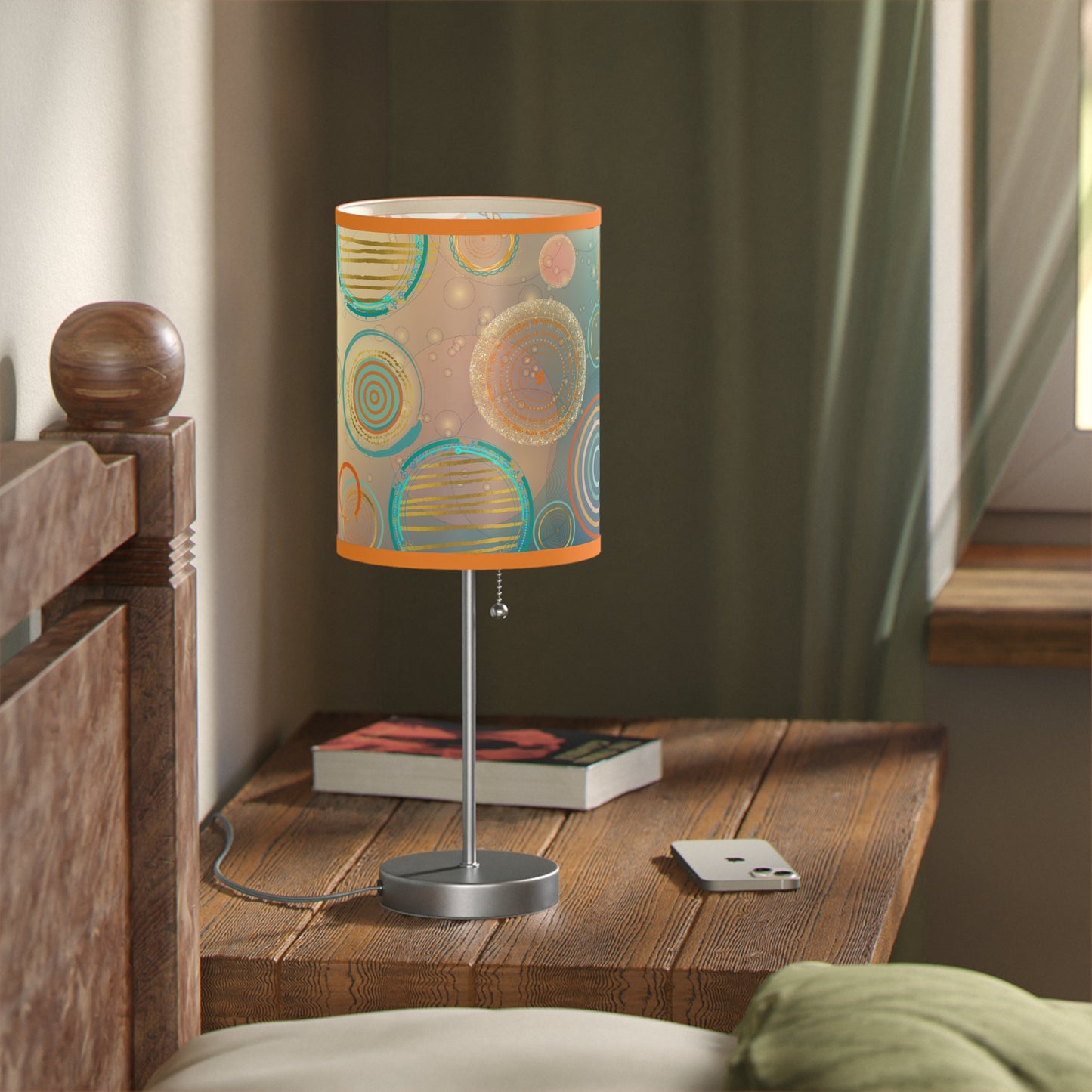 Tranquil Circles Lamp on a Stand, US|CA plug