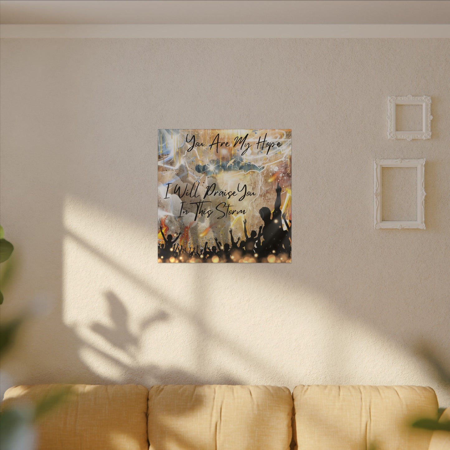 I Will Praise You - Inspirational Canvas Art Print, Faith Decor, Wall Art for Living Room, Uplifting Home Decor, Christian Gift, Praise Wall Hanging