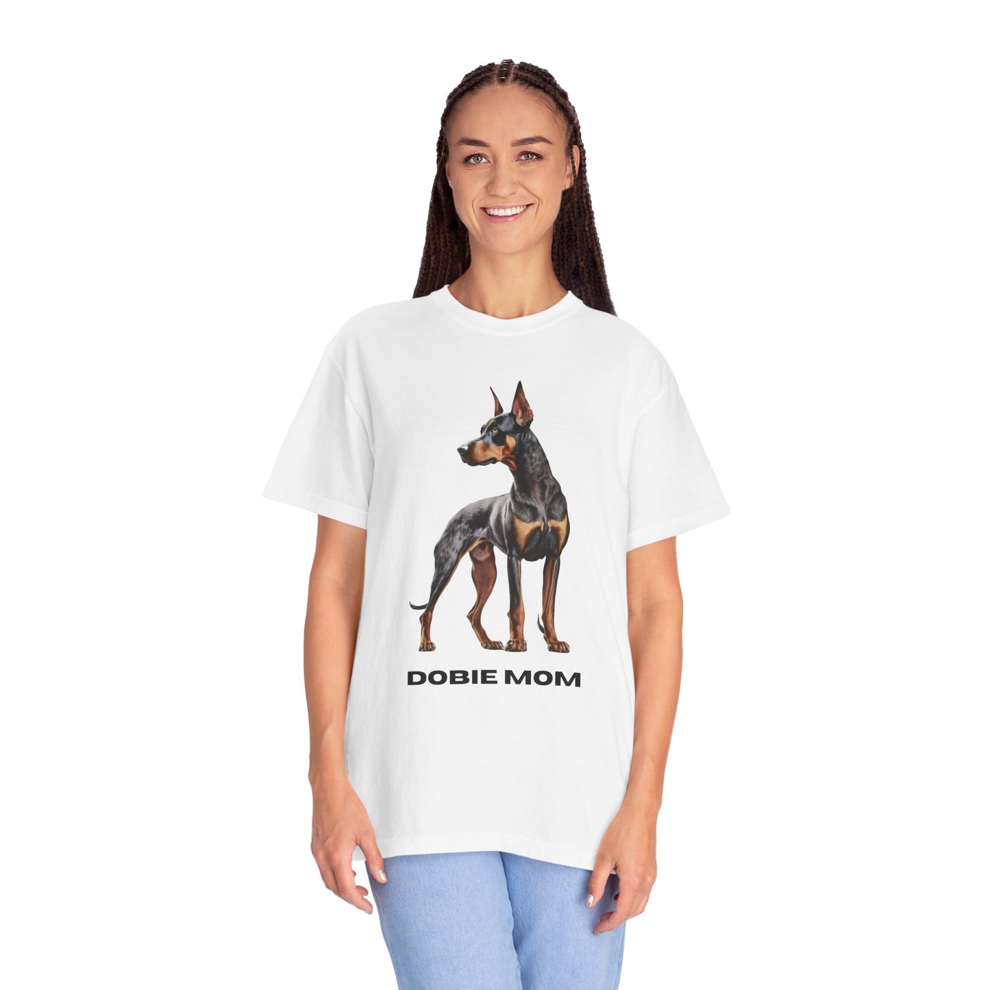 Dobie Mom Unisex Garment-Dyed T-shirt