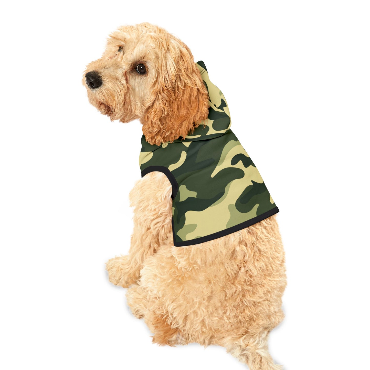 Pet Hoodie Camo Green