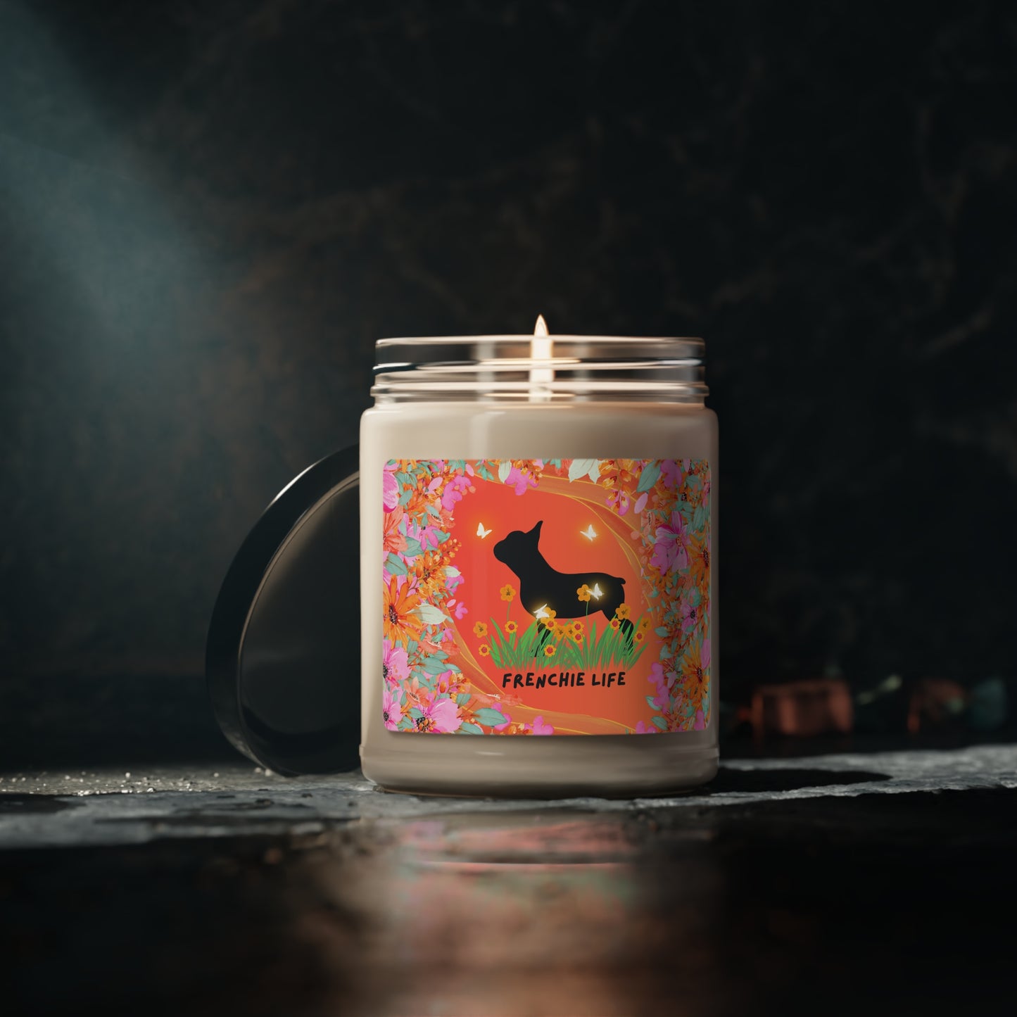 Frenchie Life Scented Soy Candle, 9oz