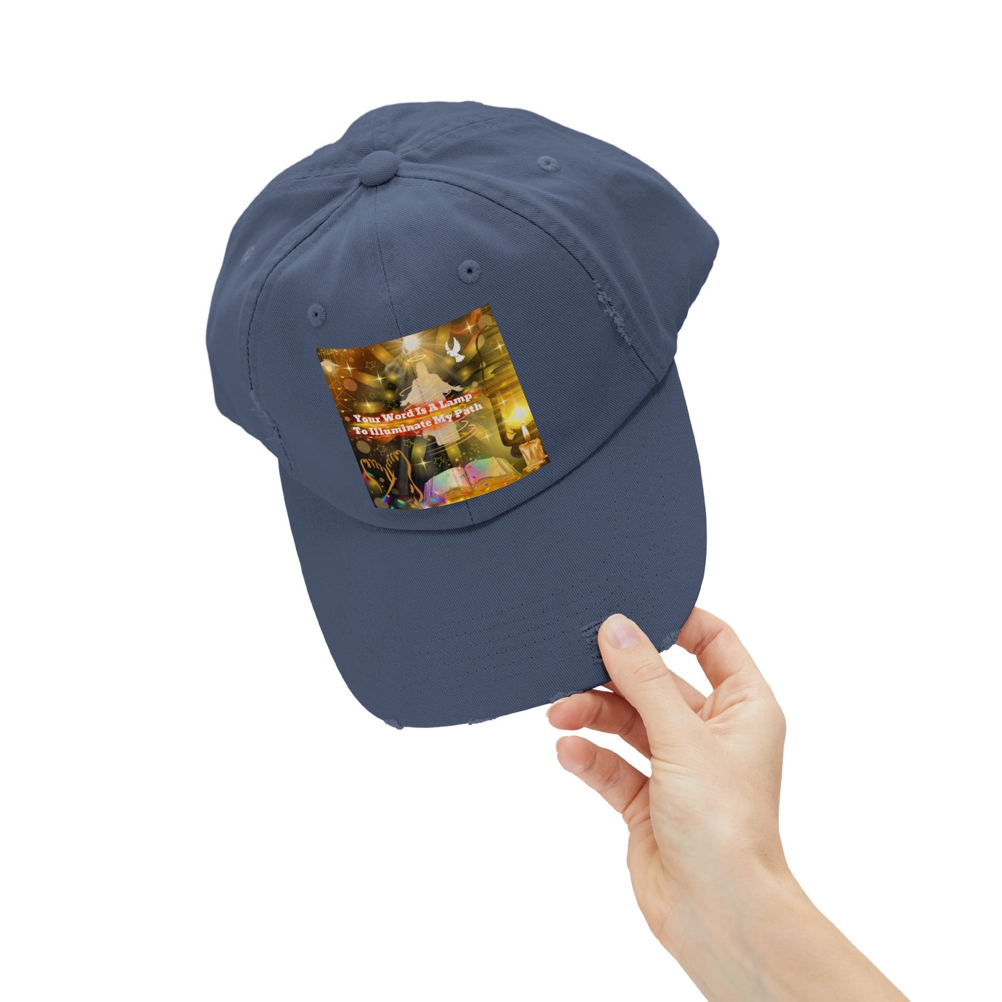 Your Word Unisex Distressed Cap