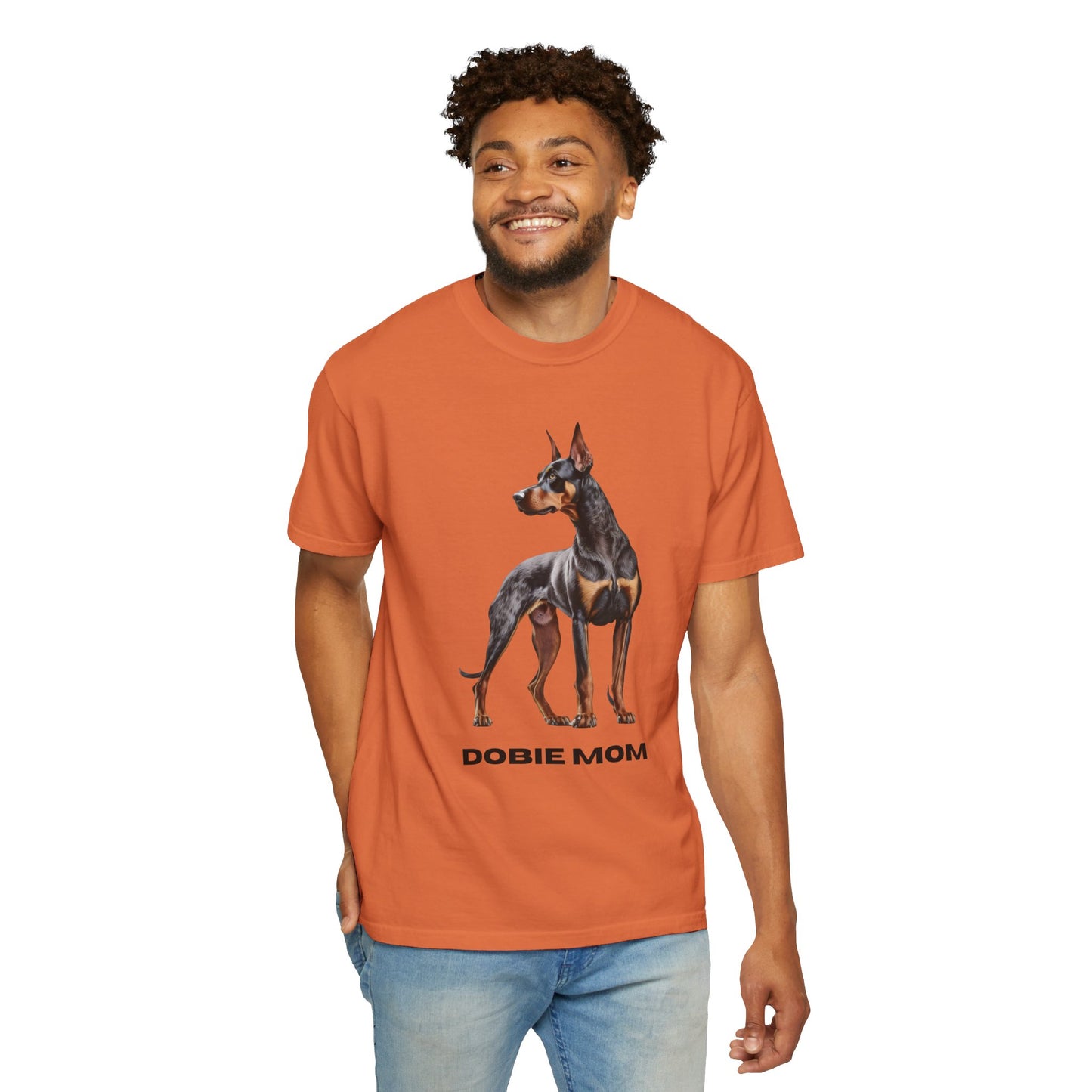 Dobie Mom Unisex Garment-Dyed T-shirt