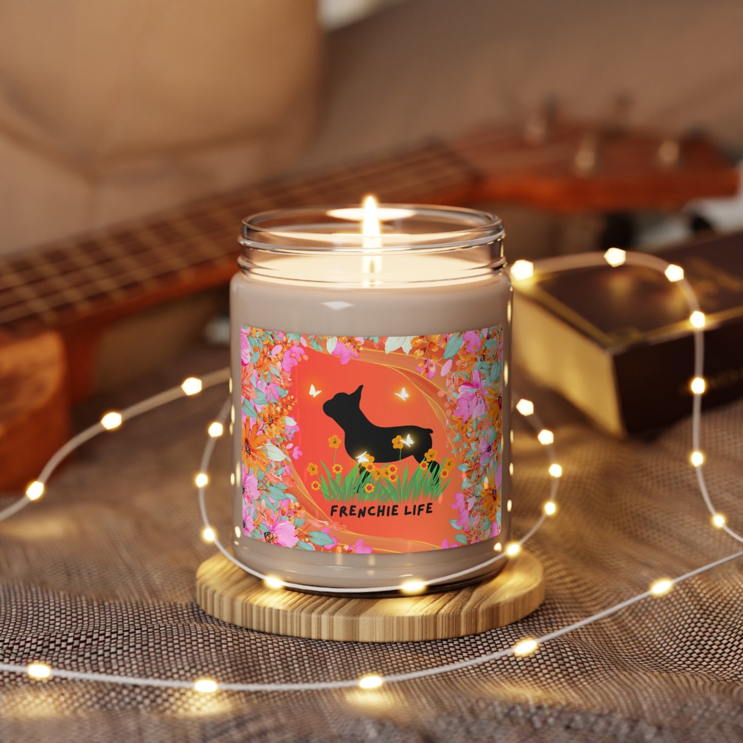 Frenchie Life Scented Soy Candle, 9oz
