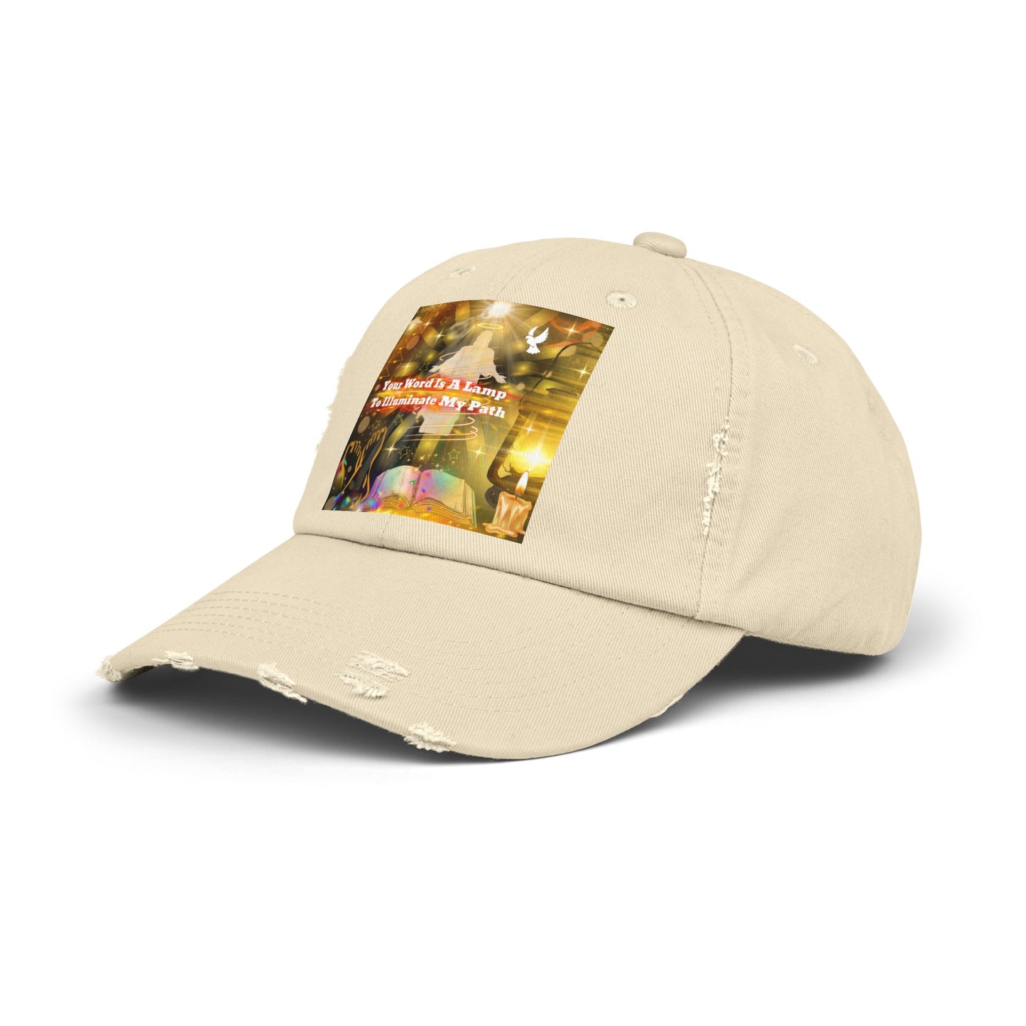 Your Word Unisex Distressed Cap