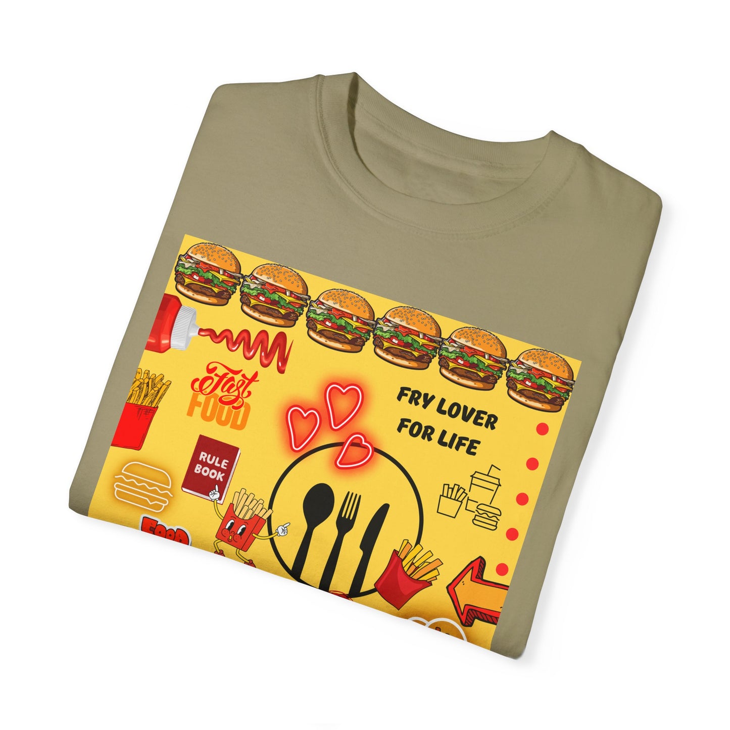 Eat The Fries Unisex Garment-Dyed T-shirt