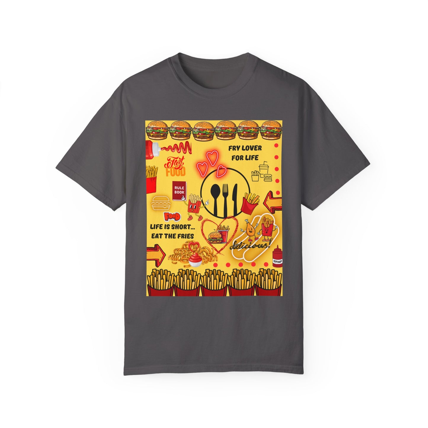 Eat The Fries Unisex Garment-Dyed T-shirt