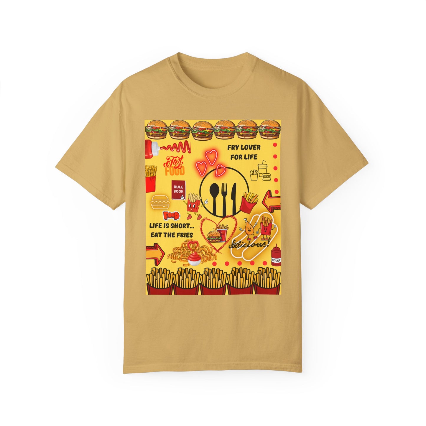 Eat The Fries Unisex Garment-Dyed T-shirt