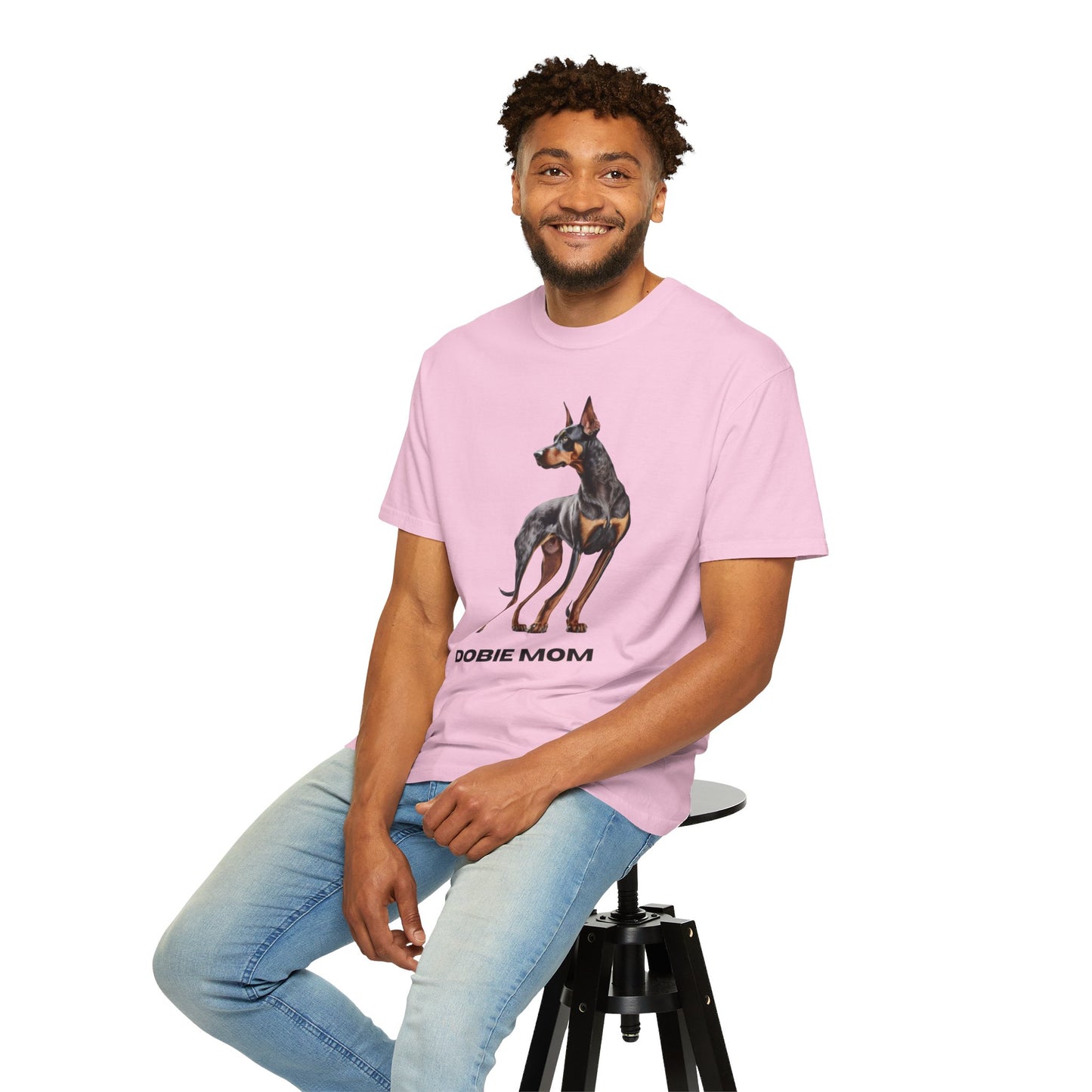 Dobie Mom Unisex Garment-Dyed T-shirt