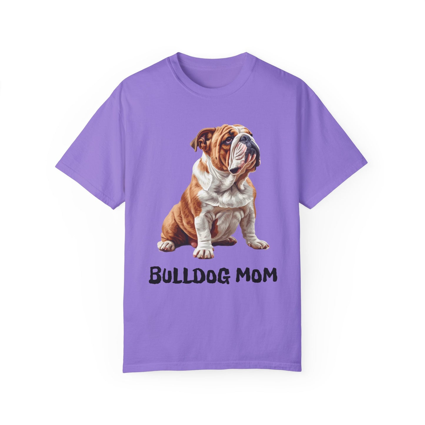 Bulldog Mom Unisex Garment-Dyed T-shirt