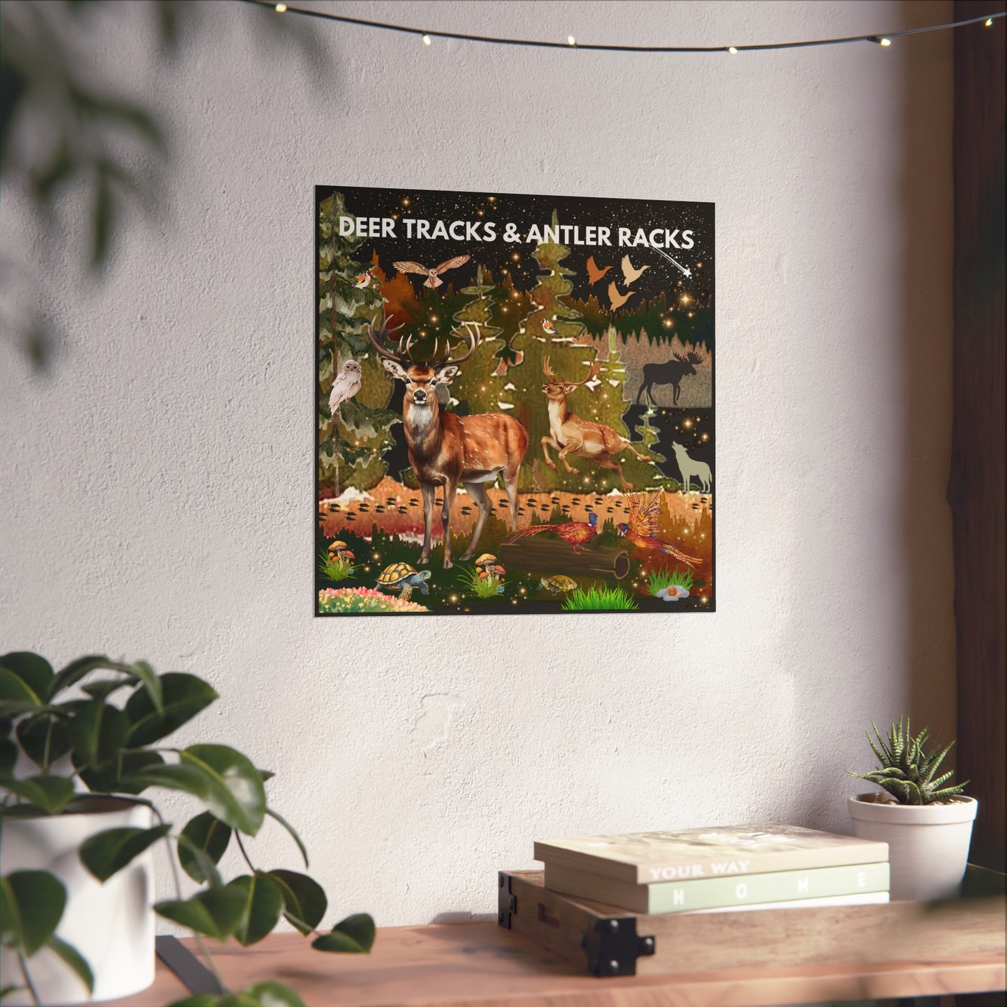 Deer Tracks & Antler Racks Fine Art Posters