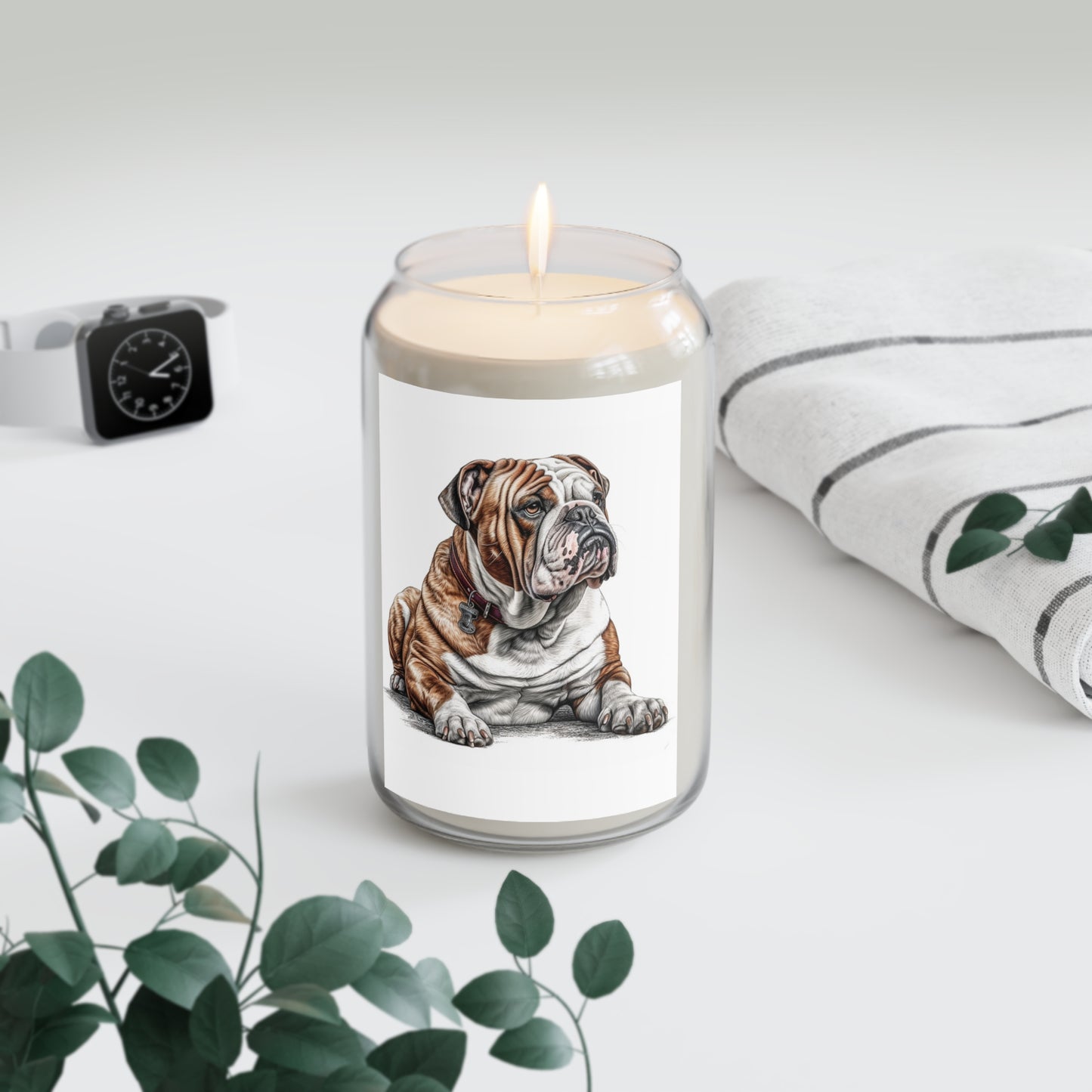 English Bulldog 2 Scented Candles, unique gifts, buy online
