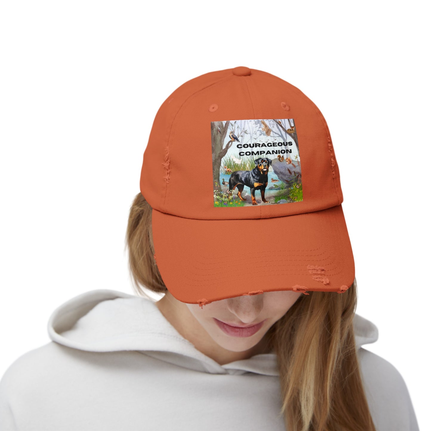 Courageous Companion Unisex Distressed Cap