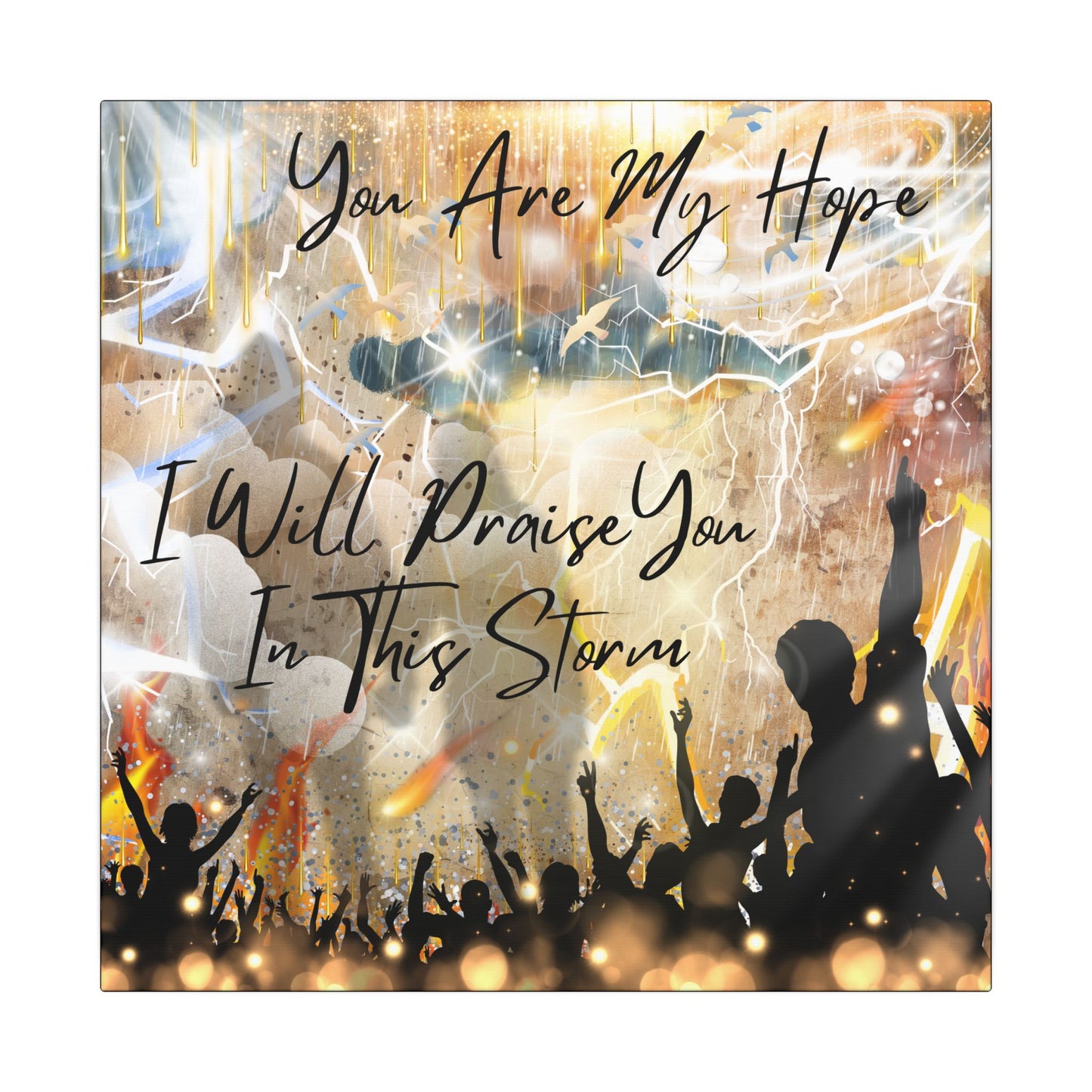 I Will Praise You - Inspirational Canvas Art Print, Faith Decor, Wall Art for Living Room, Uplifting Home Decor, Christian Gift, Praise Wall Hanging