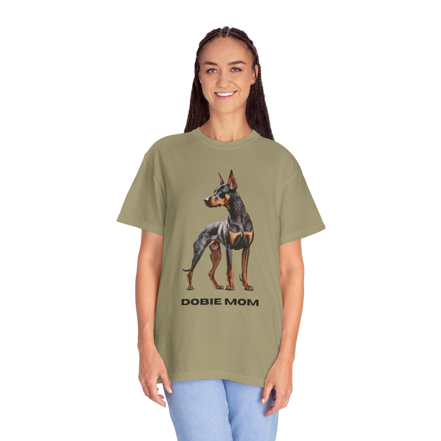 Dobie Mom Unisex Garment-Dyed T-shirt